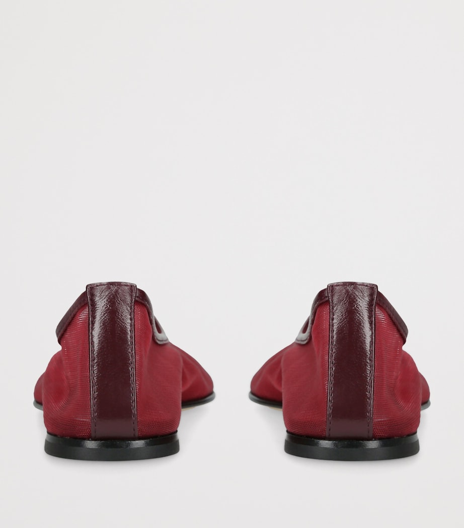 Balla Mesh Ballet Flats WINE Image 2
