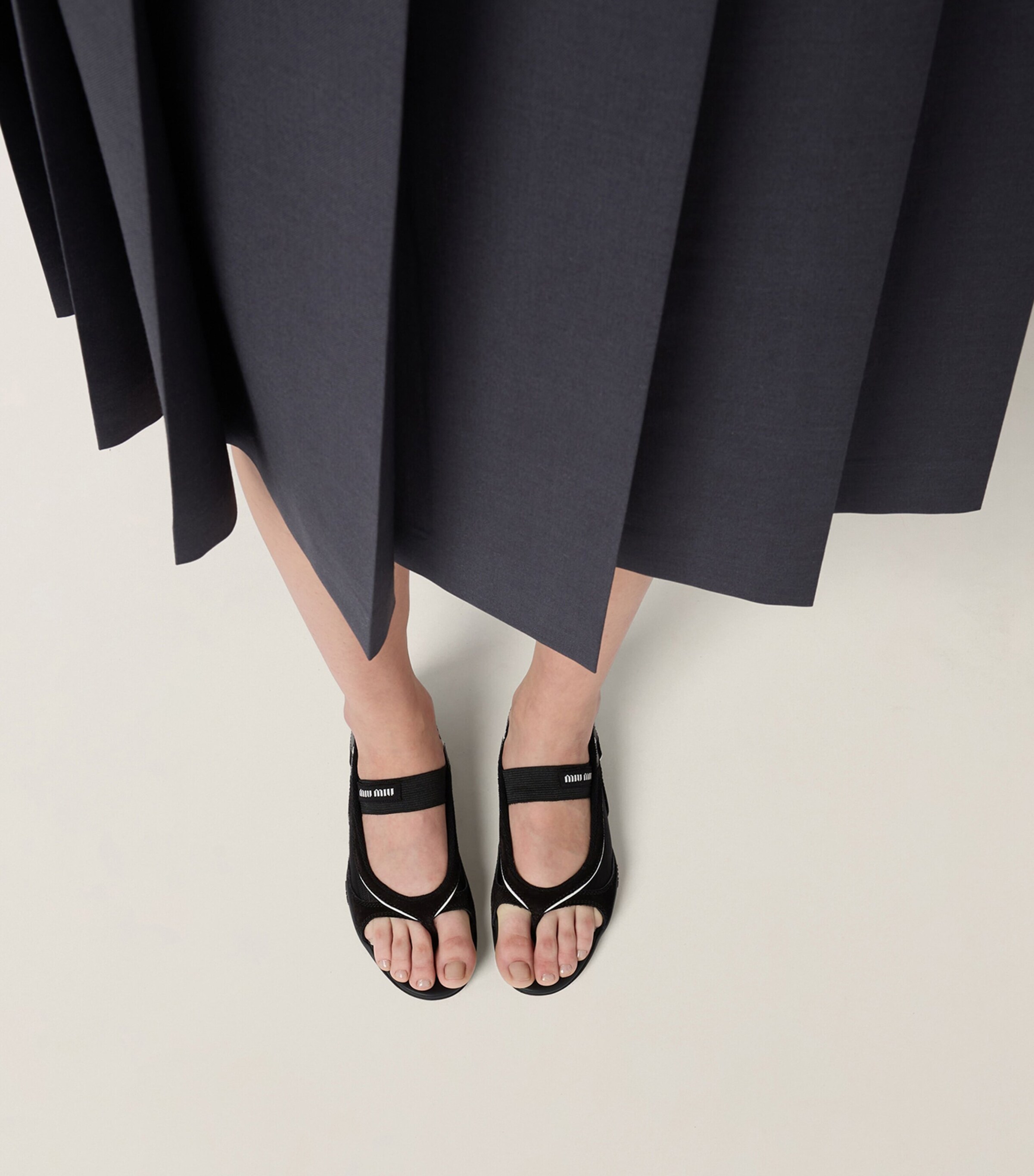 Miu Miu Technical Fabric Sandals Image 4
