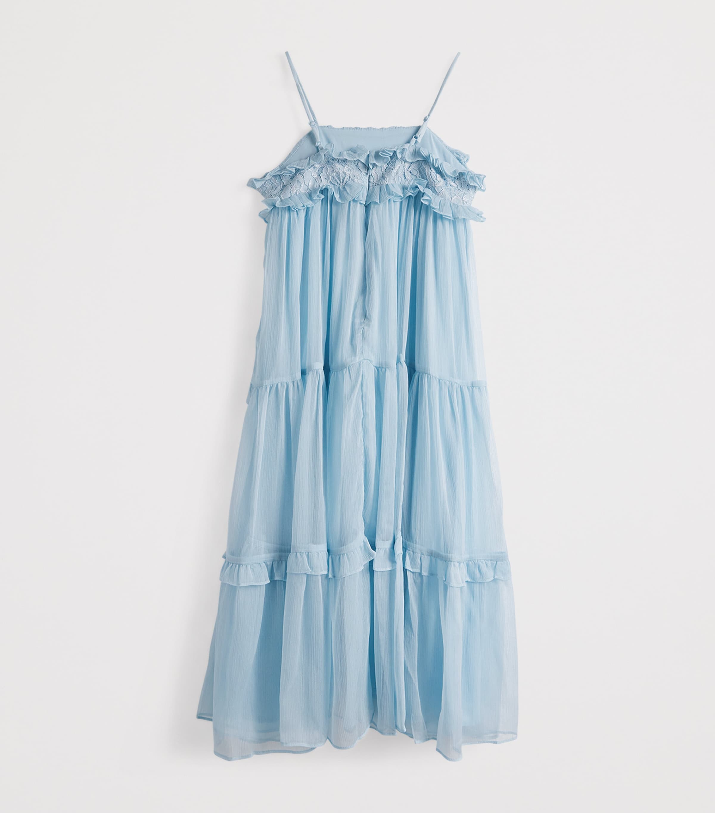 Bardot Junior Chiffon Anna Dress (8-14 Years) Soft Blue Image 2