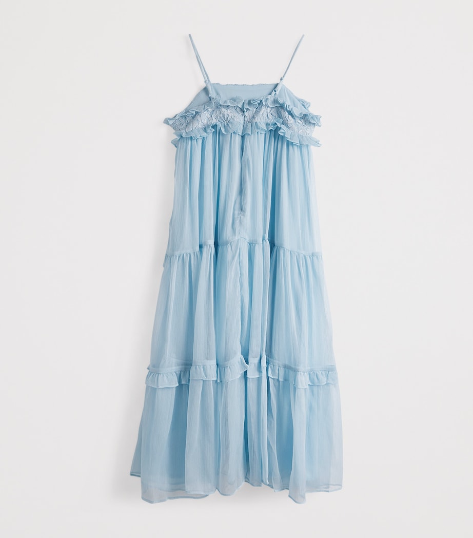Chiffon Anna Dress (8-14 Years) SOFT BLUE Image 2