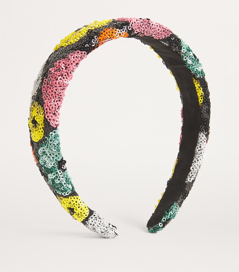 Sequinned Flower Headband BLKRAIN Image 2