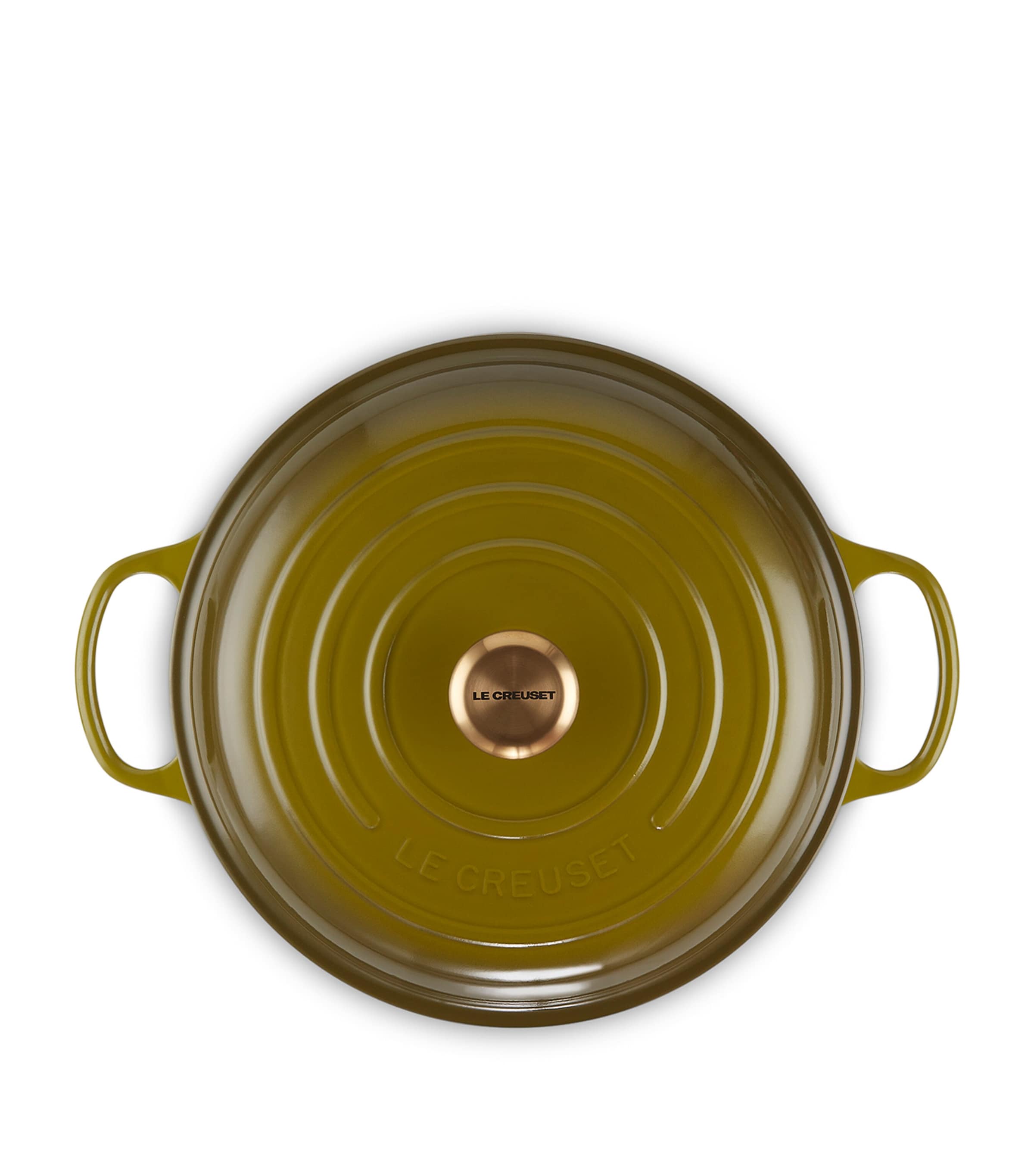 Enamelled Cast Iron Shallow Casserole Dish (30cm) OLIVE Image 4