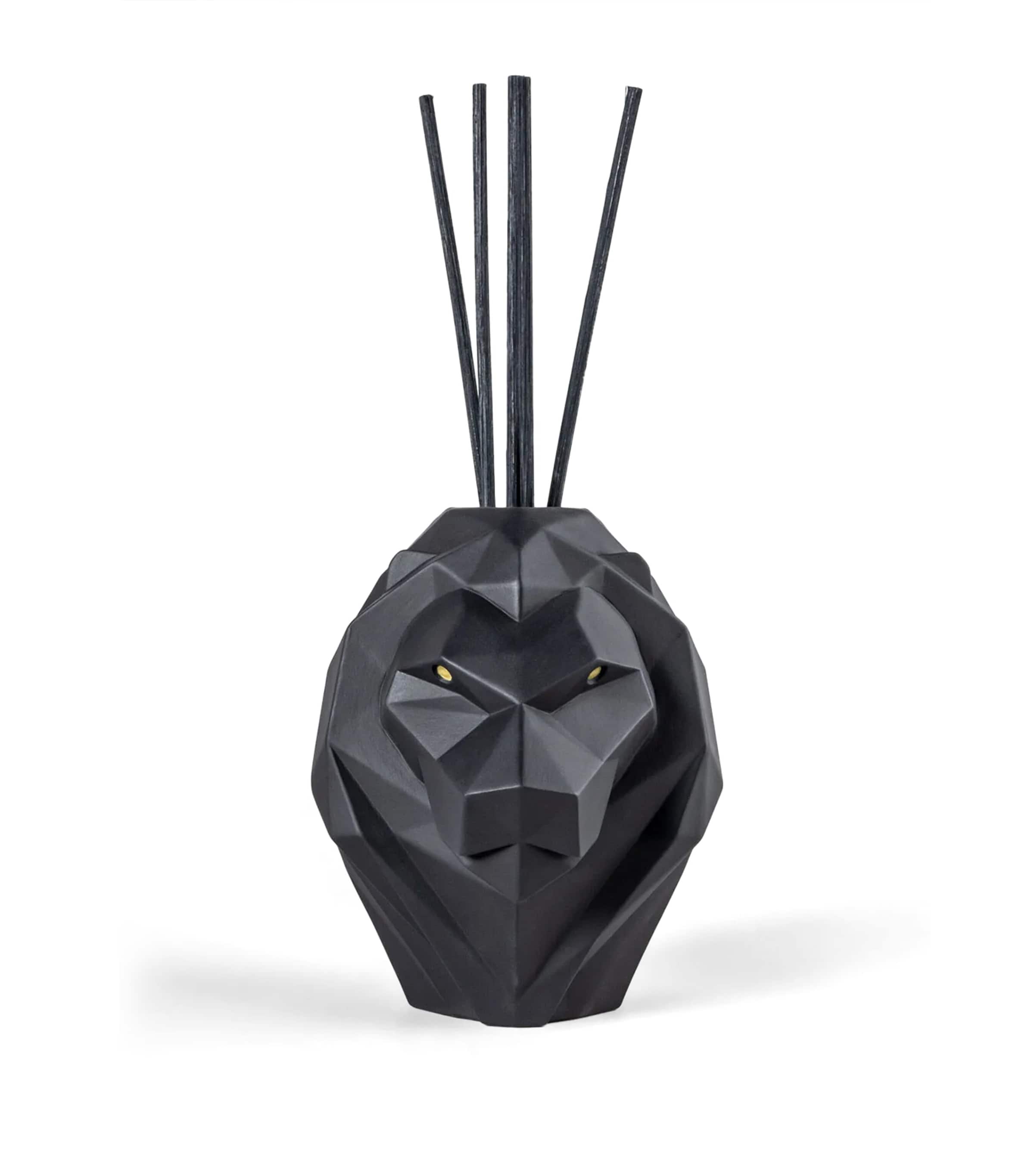 Lladró Lion Perfume Diffuser (100ml) Black Image 2