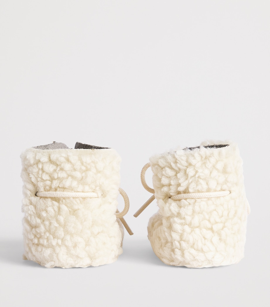 Tartine et Chocolat Faux Shearling Booties Nacre Image 3