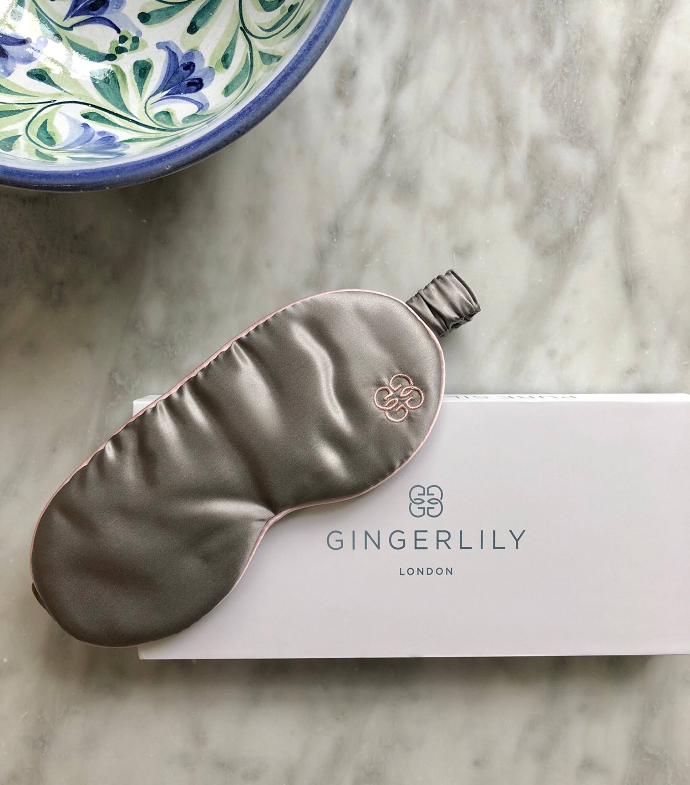 Silk Eye Mask GREY Image 3