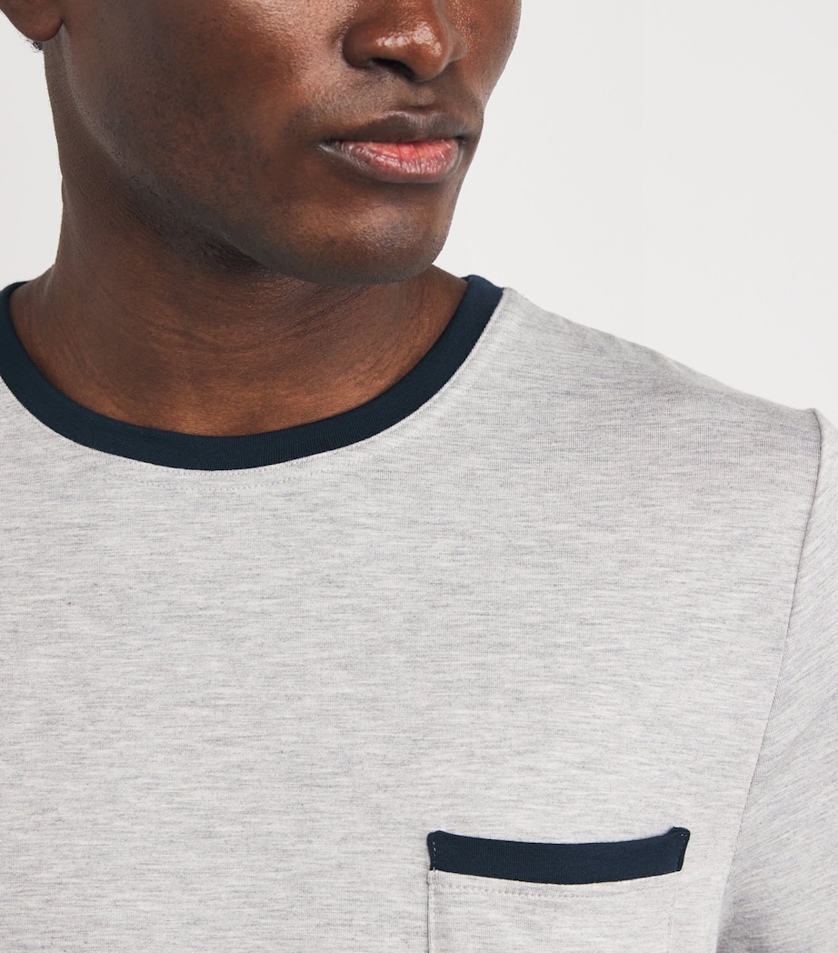 Marlow Lounge T-Shirt LGRN LIGHT GREY/NAVY Image 6