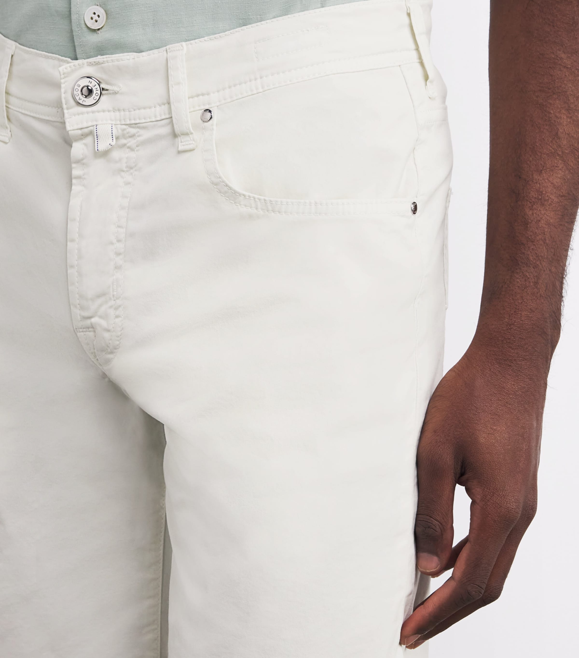 Stretch Cotton Nicolas Bermuda Shorts A46 Image 6