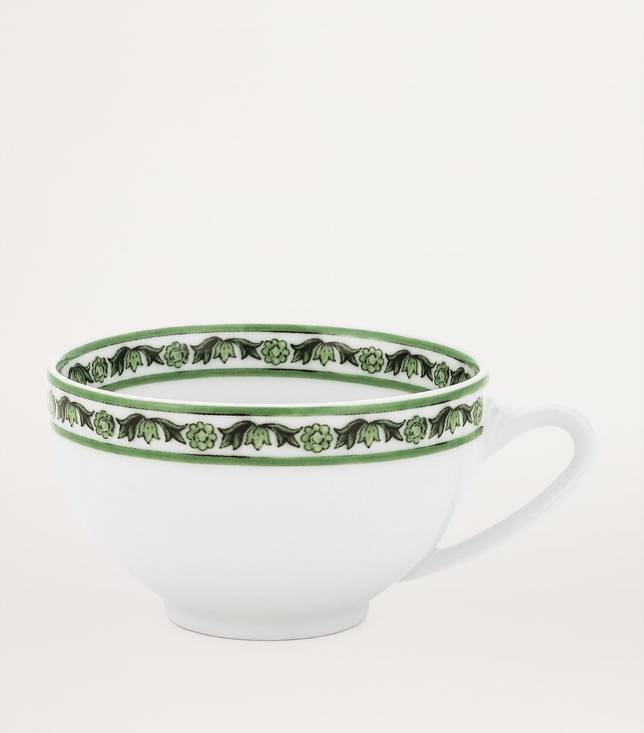 Set of 2 Teacups and Saucers UV028-VERDE MAIOLICA Image 3