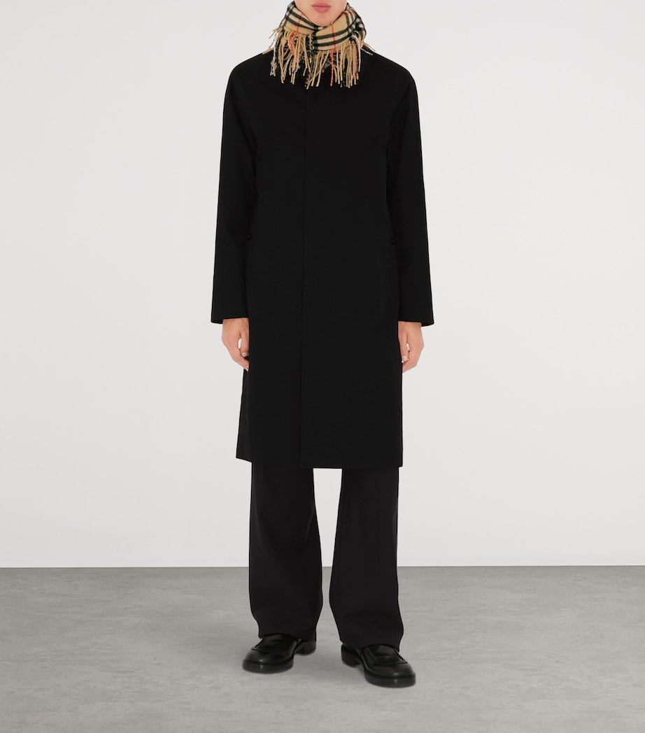 Cashmere Check Happy Scarf SAND Image 4