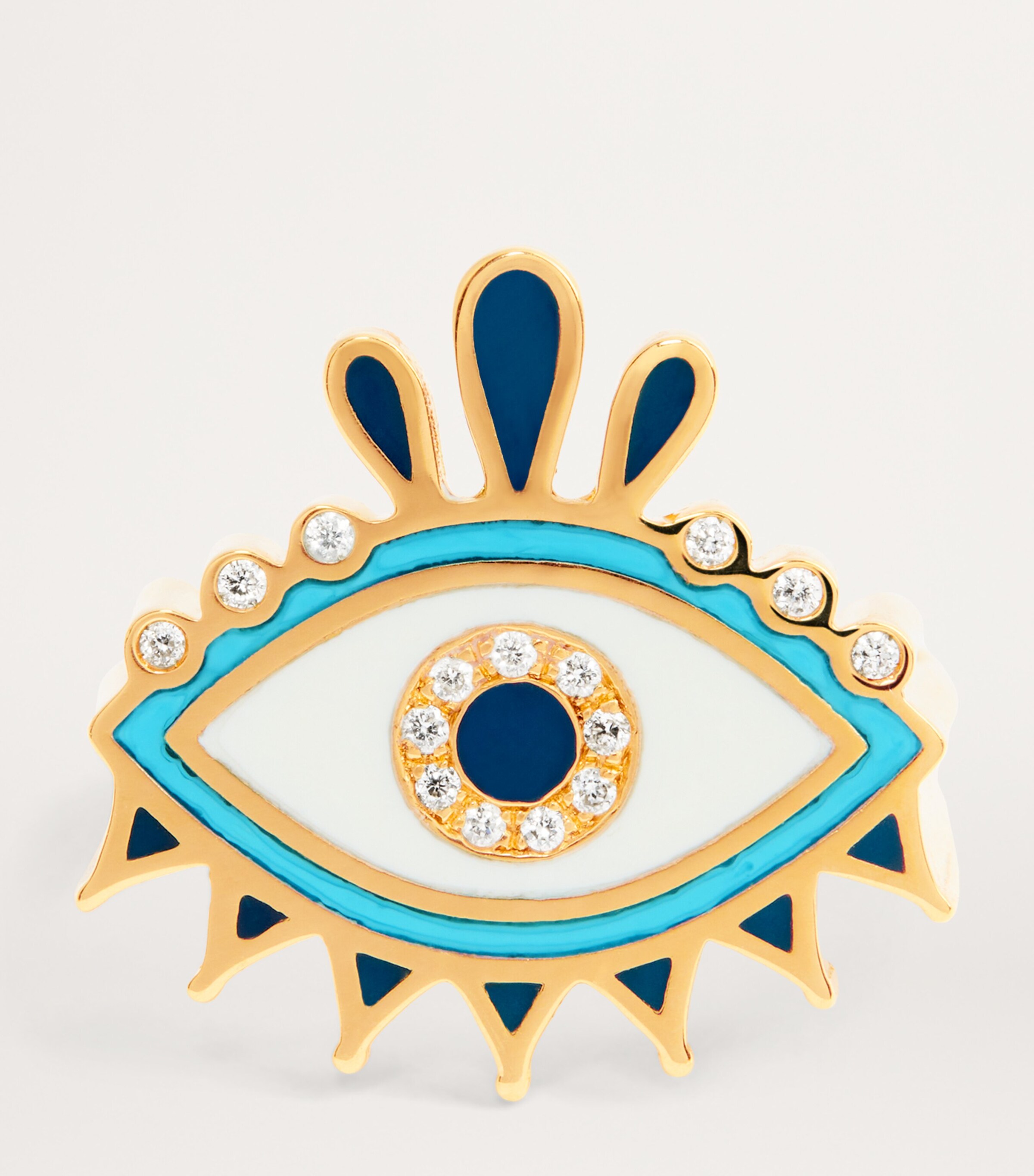 L'ATELIER NAWBAR Yellow Gold, Diamond and Enamel Amulets of Light Ring Yellow Gold Image 4