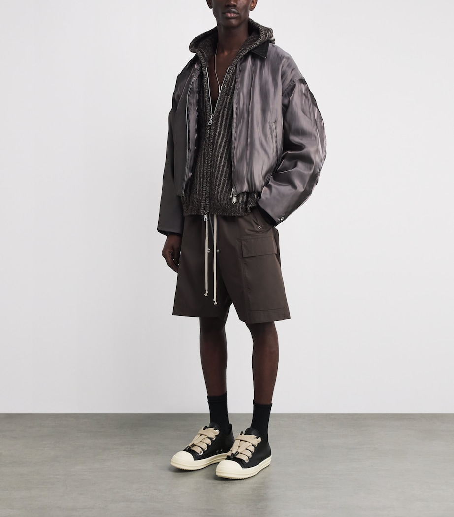 Leather Jumbo Low-Top Sneakers BLACK/MILK/MILK/ 911 Image 6