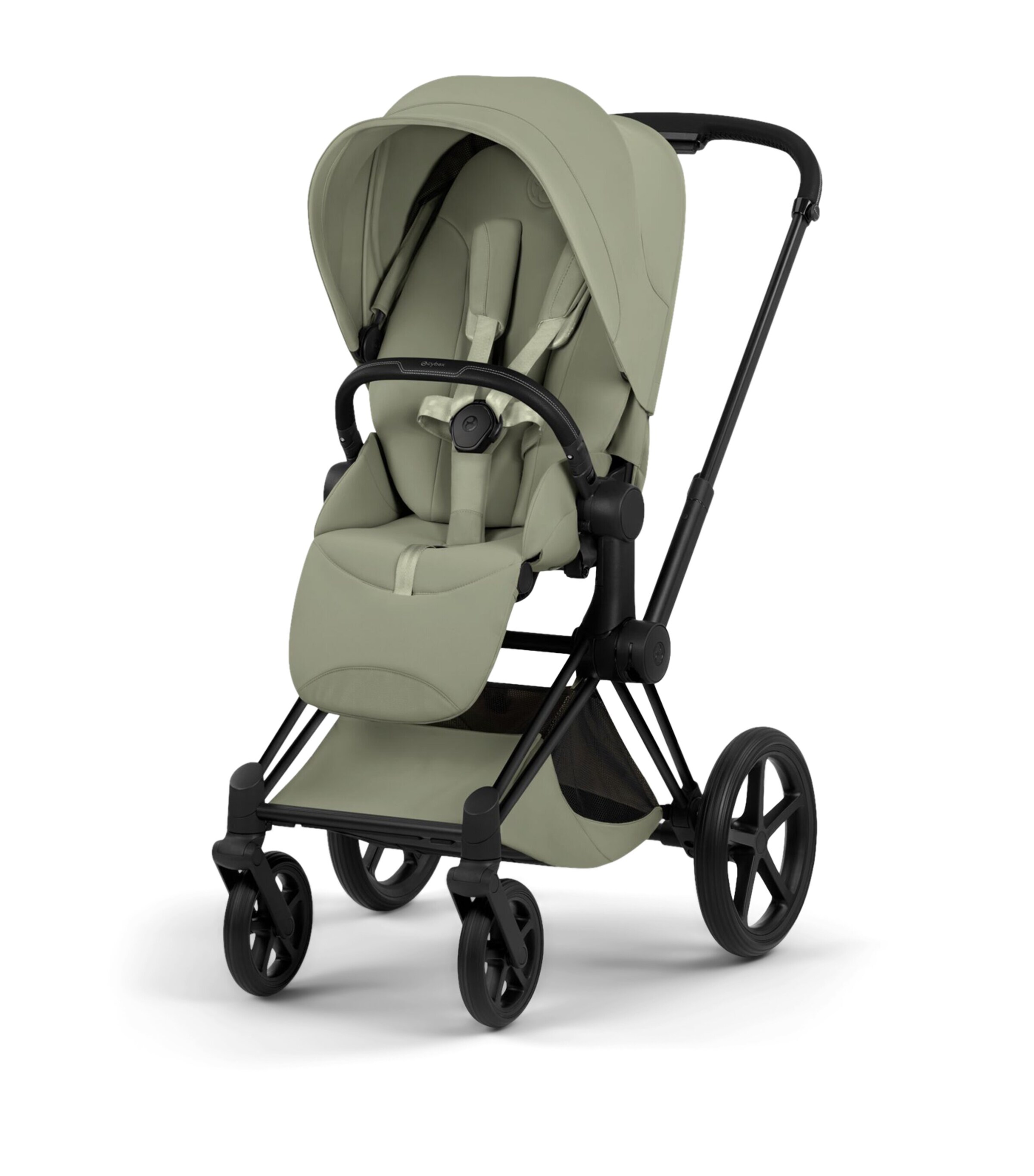 Cybex e-PRIAM Pushchair Frame - Platinum Style Collection Matt Black Image 8