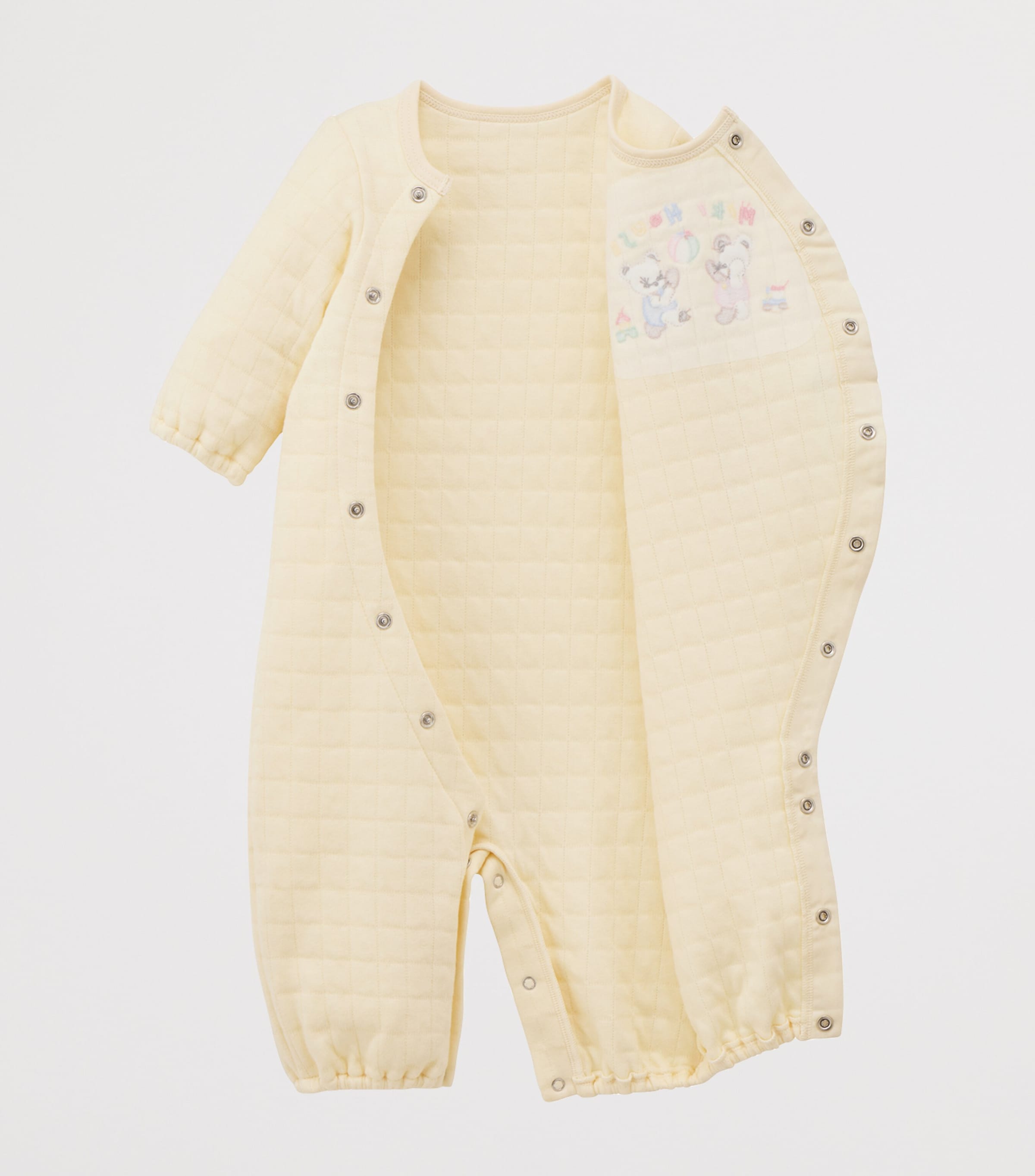 Miki House Bear Embroidered Playsuit (1 Month) Image 3