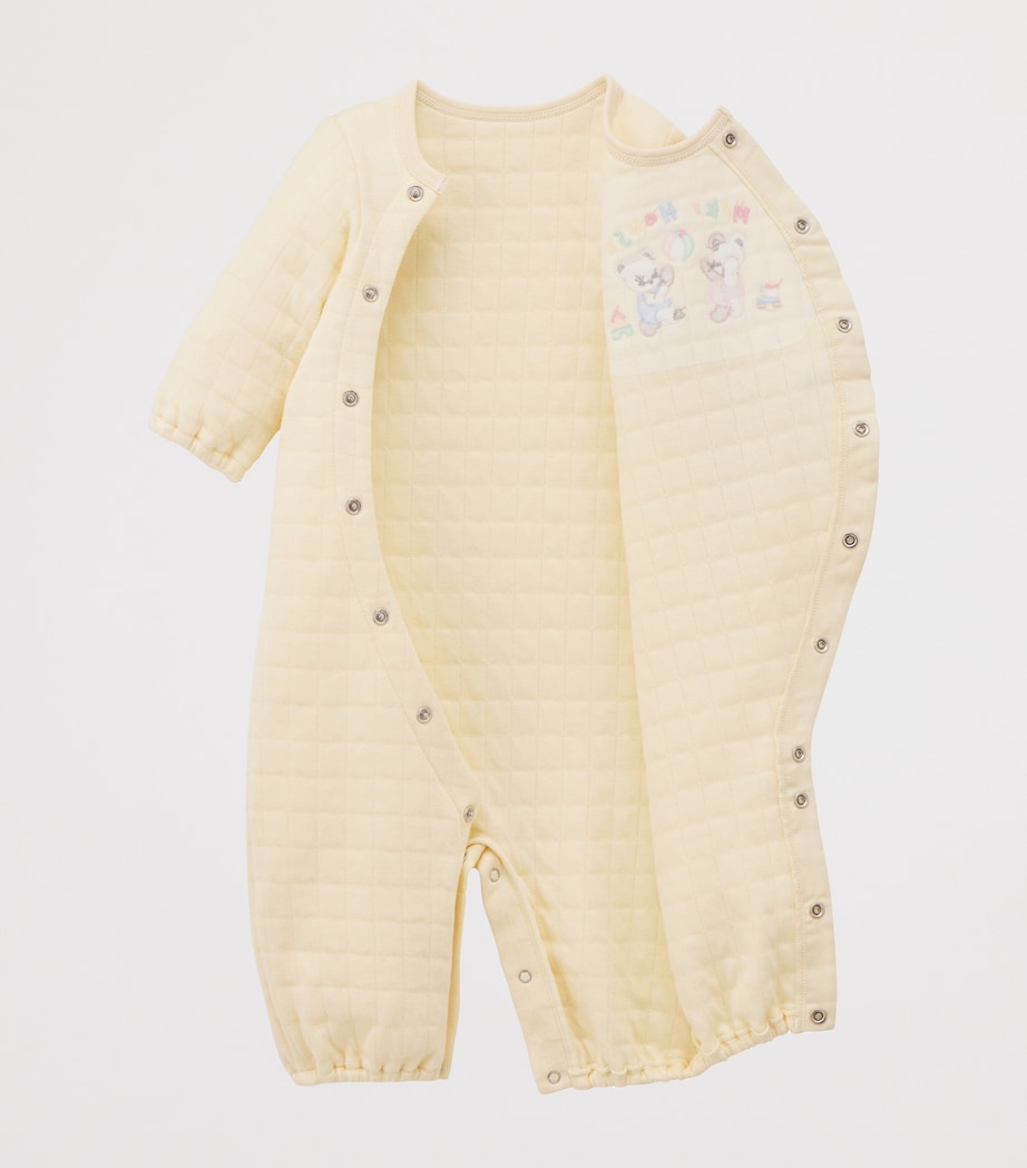 Miki House Bear Embroidered Playsuit (1 Month) Image 3