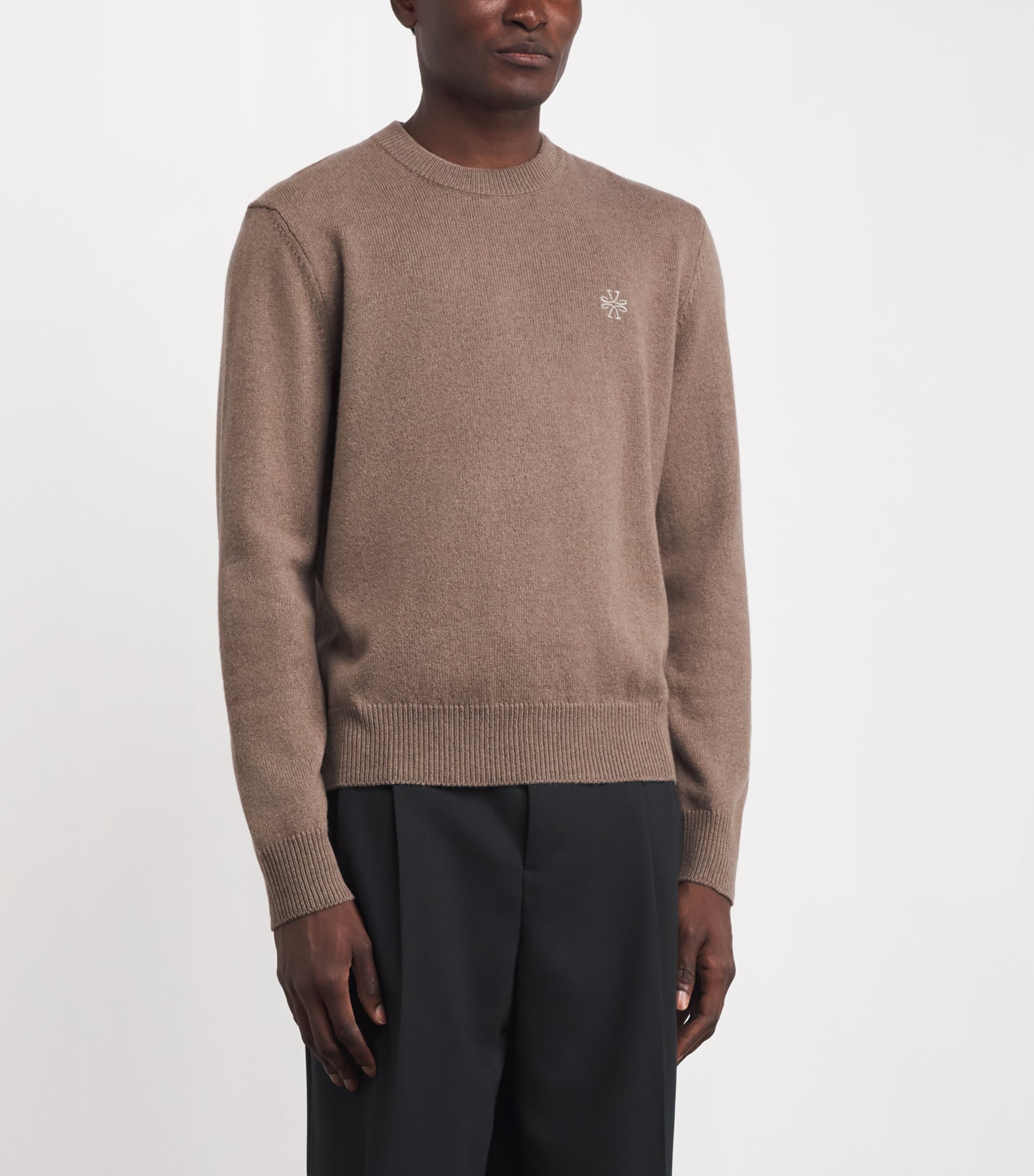 Wool-Cashmere Monogram Sweater D788 Image 3