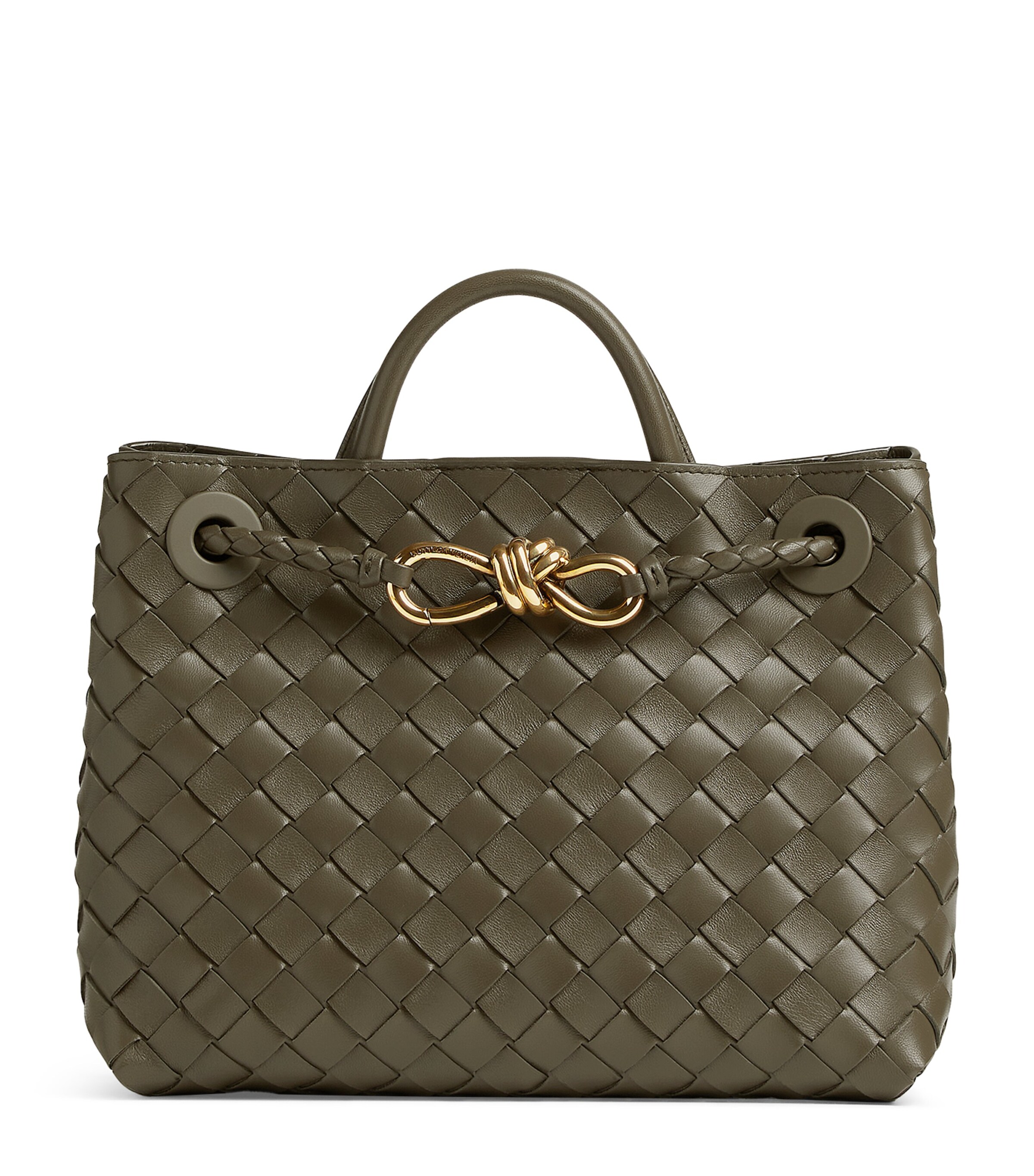 Bottega Veneta Small Lambskin Andiamo Shoulder Bag Image 1