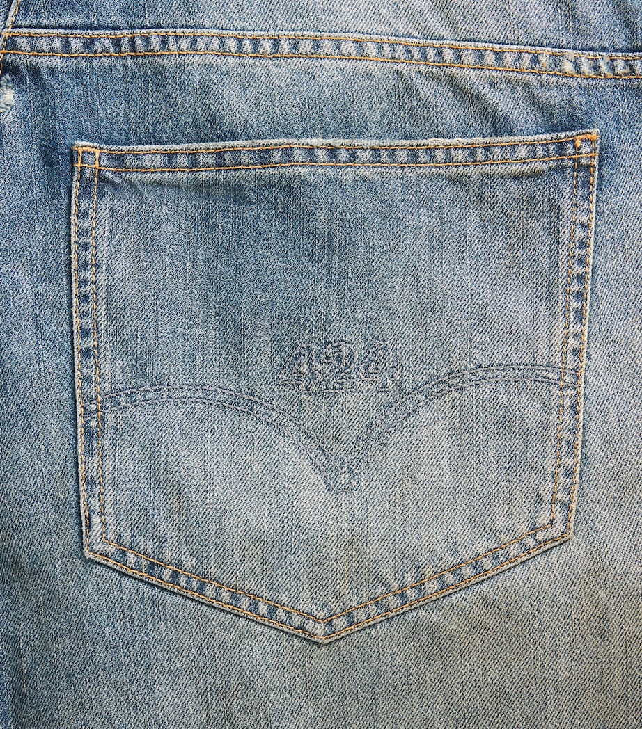 424 Mens Oversized Big Daddy Denim Shorts Jap Image 6