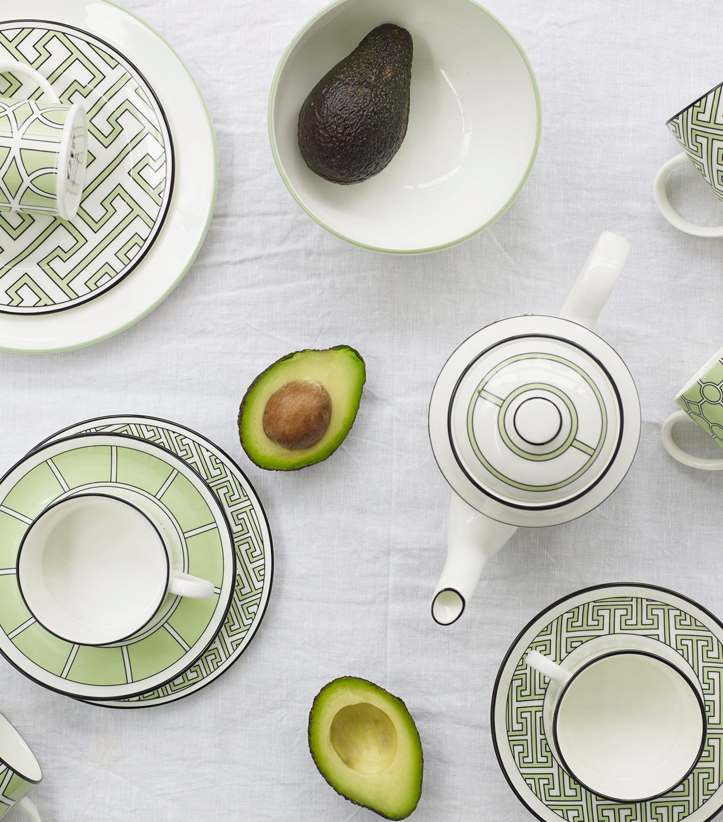 Maze Tea Plate (16.5cm) GREEN Image 2