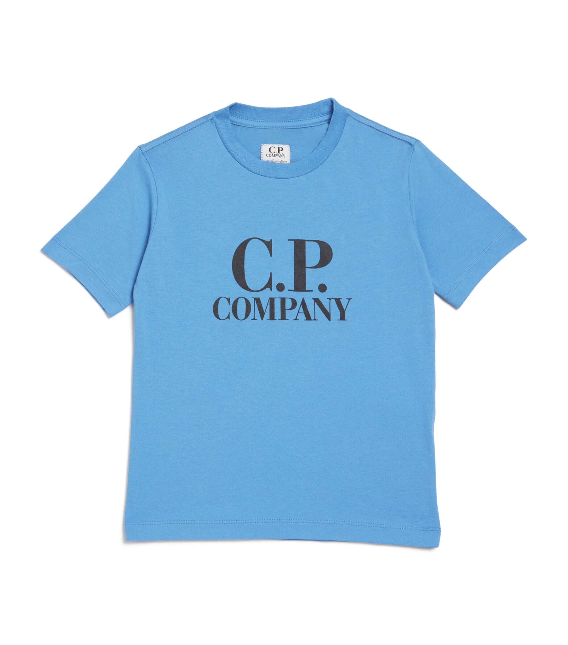 C.p. Company C. P. Company Kids Cotton Logo T-shirt In Blue