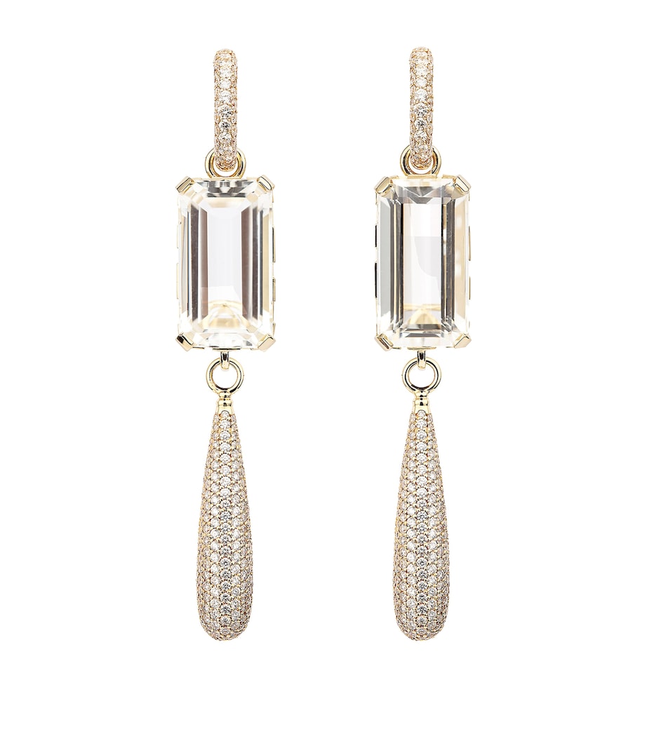 Yellow Gold and Diamond NY-66 Drop Earrings YELLOW GOLD Image 2