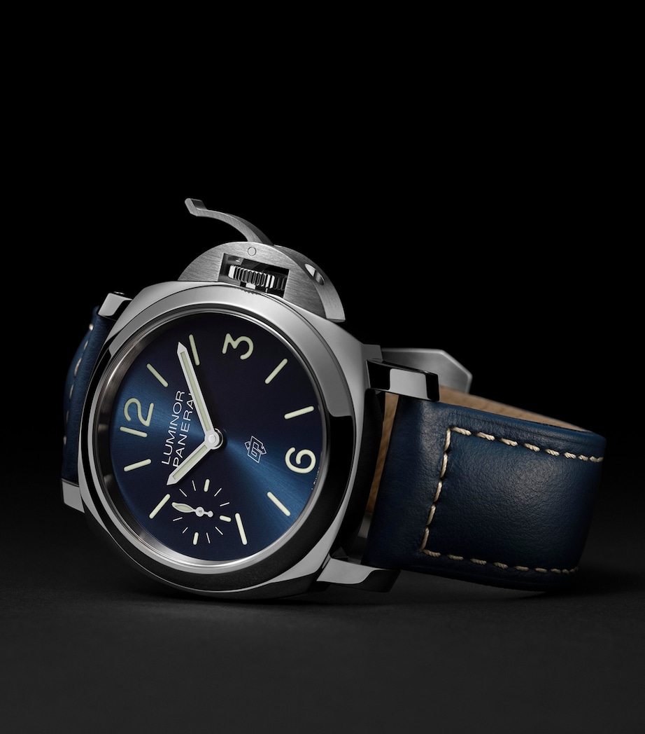 Panerai Stainless Steel Luminor Watch 44mm Blue Image 5