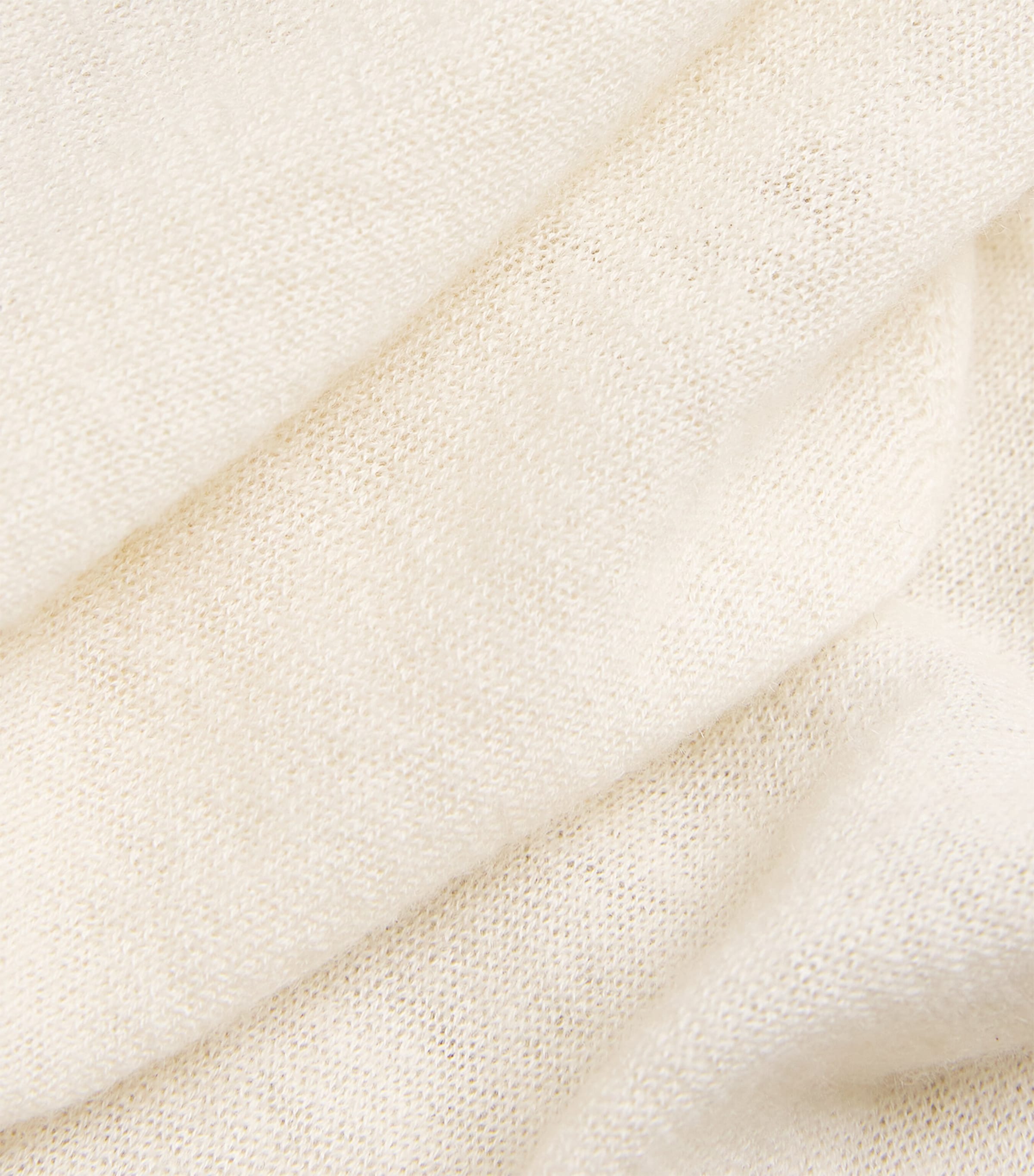 Cashmere Sheer Rollneck Top EGRET Image 5