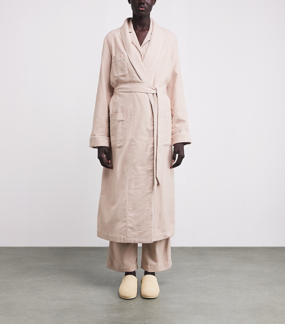 Brushed Cotton Kelburn Robe BEI/NEUTRAL Image 3