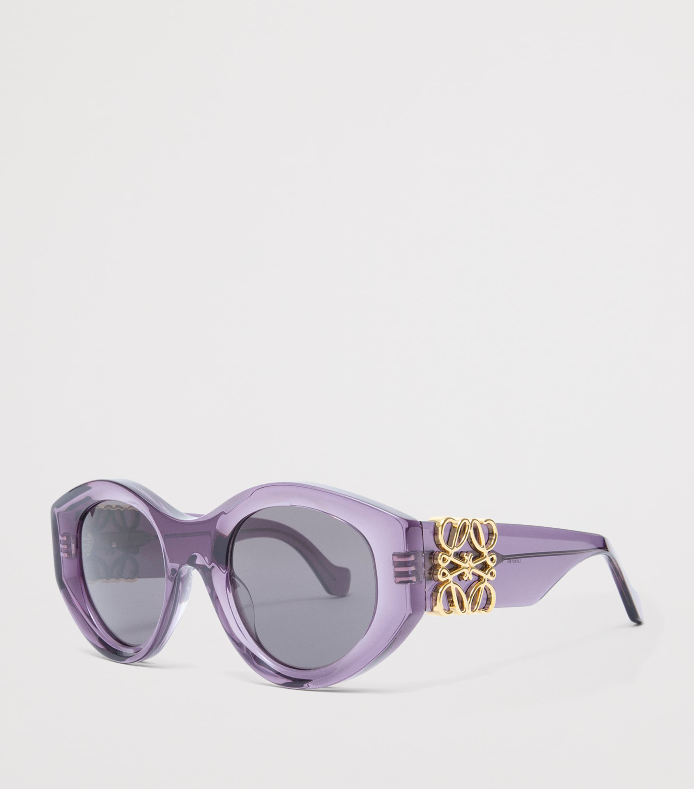 LOEWE Butterfly Maxi Anagram Sunglasses Transparent Purple Image 2