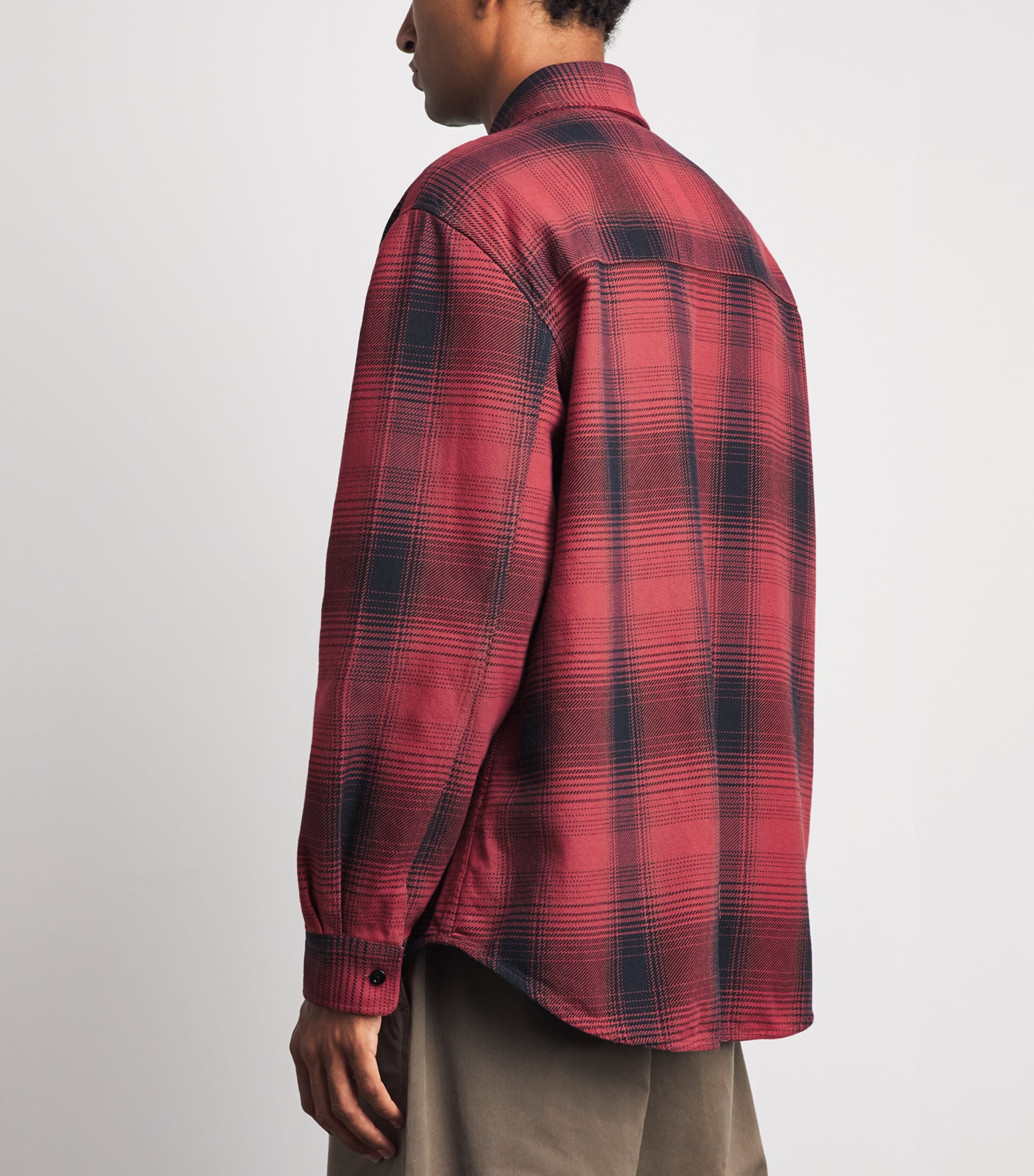 Our Legacy Mens Cotton Check Whoppin Shirt Bison Chck Ranch Ctn Image 5