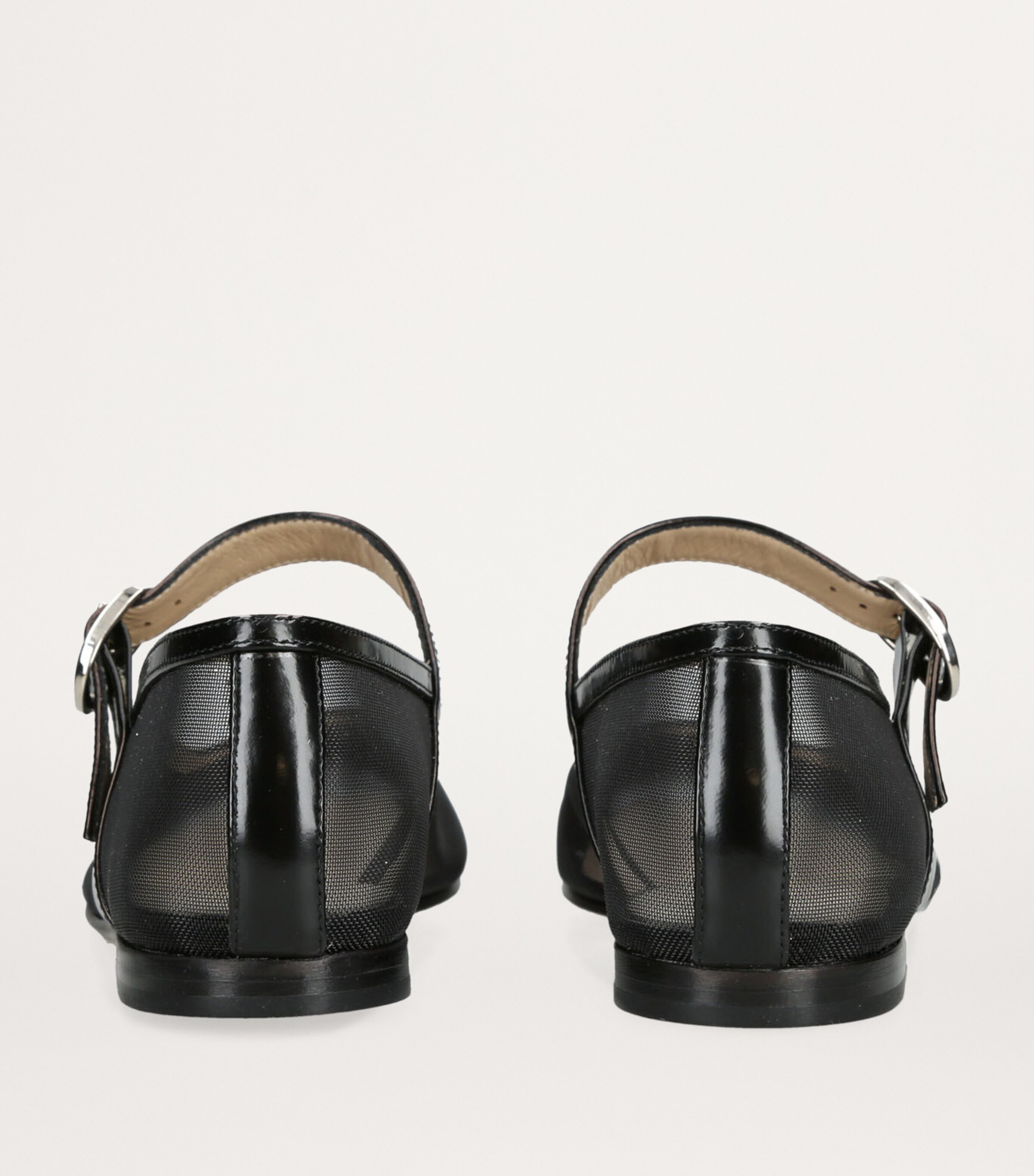 Le Monde Beryl Black Mesh Mary Jane Ballet Flats | Harrods UK
