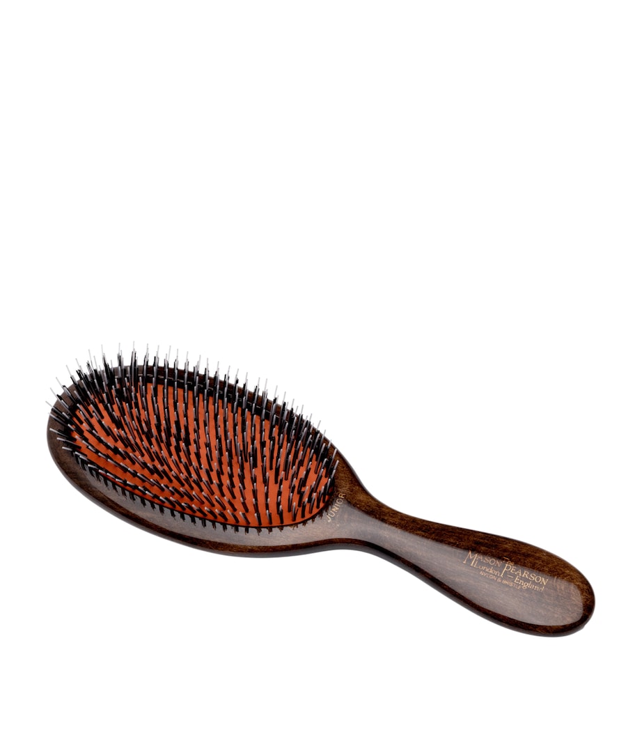 Mason Pearson Junior Darkwood and Nylon Hairbrush Dark Wood Image 2