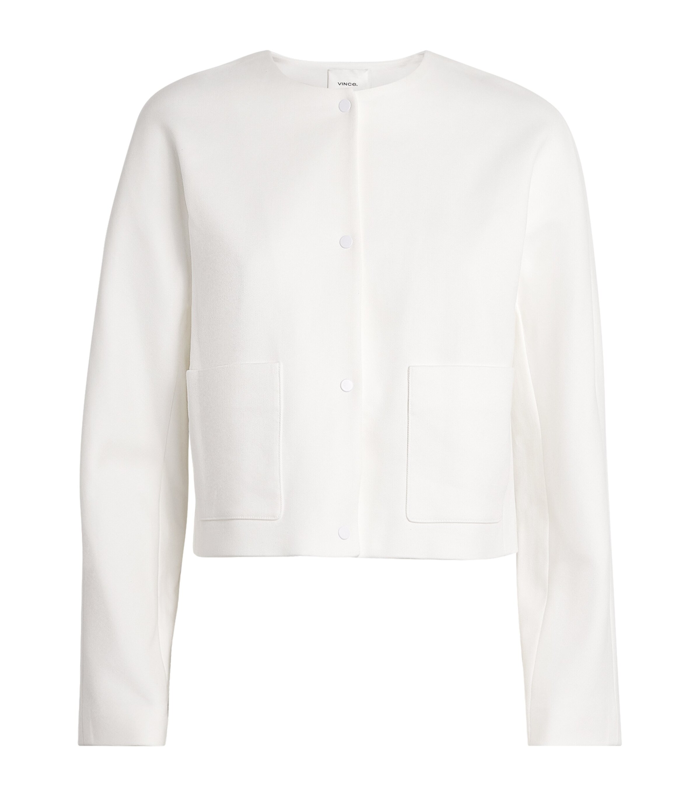 Cotton Collarless Jacket 137OWT Image 1