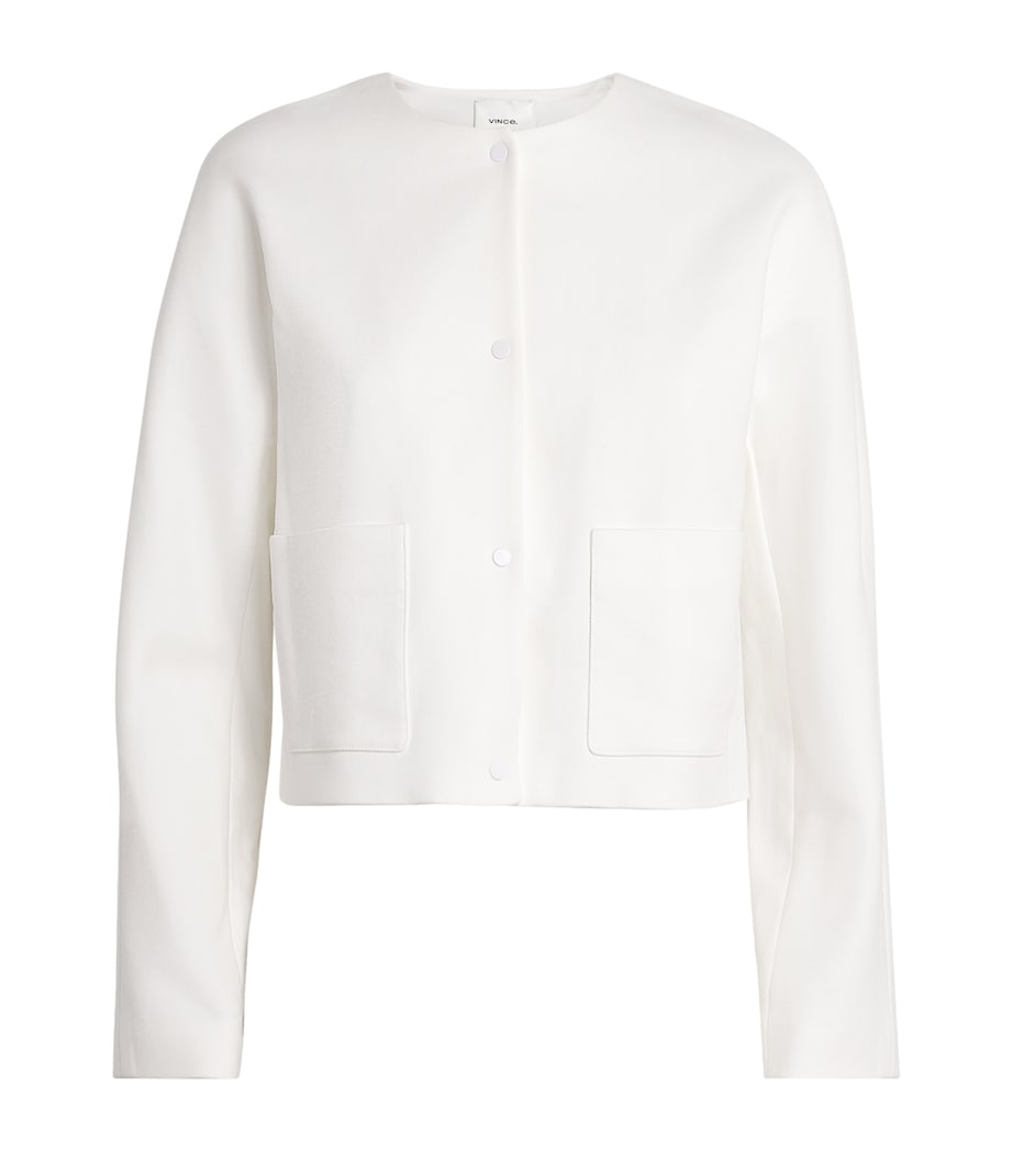 Cotton Collarless Jacket 137OWT Image 1