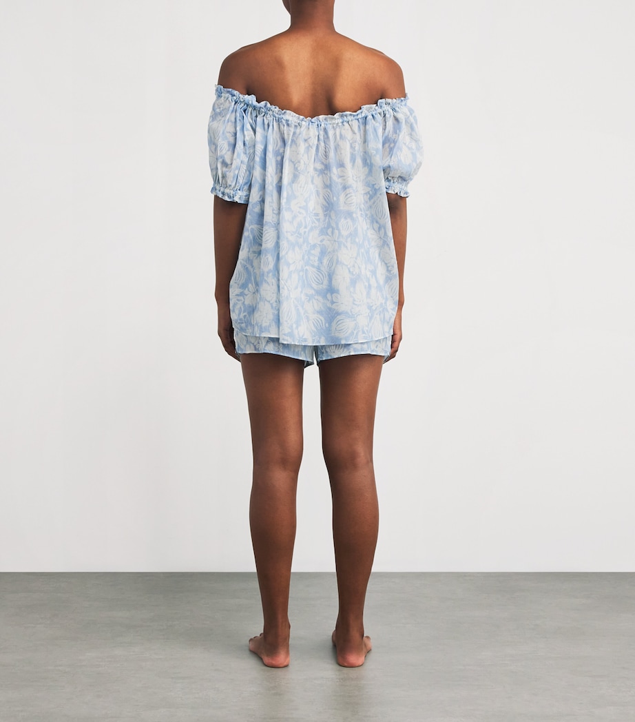 Fig Print Alma Pyjama Set BLUE Image 3