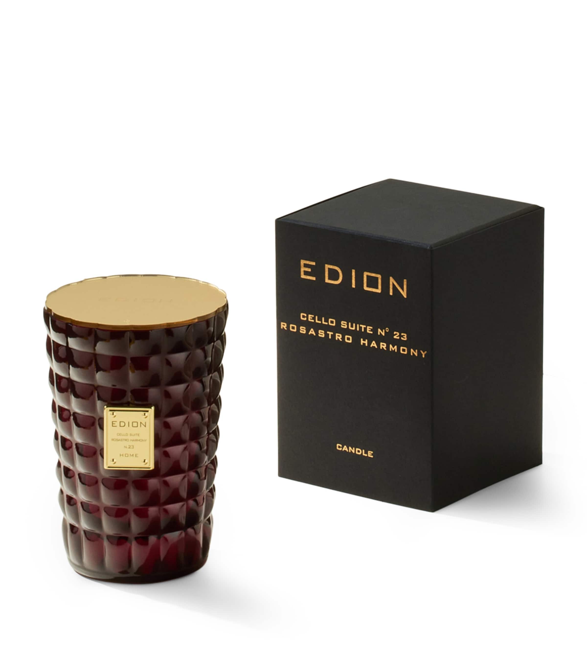 EDION Cello Suite No.23 Rosastro Harmony Candle (500g) Burgundy Image 1