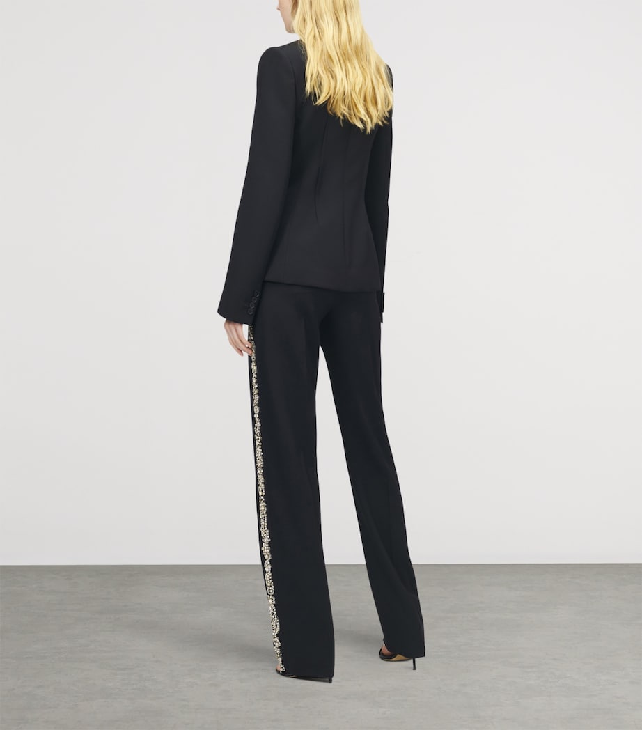 Wool Embellished Single-Breasted Jacket 1000 Image 4