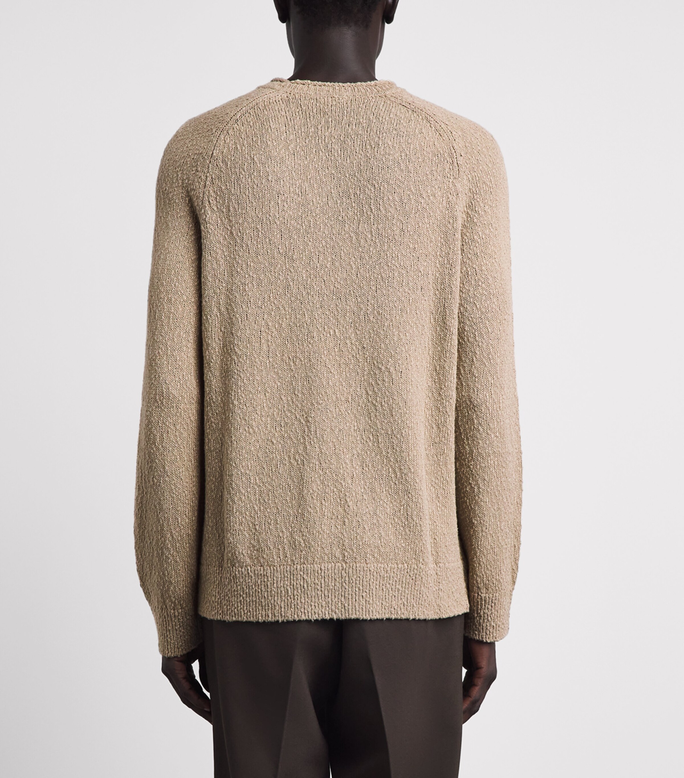 PAIGE Mens Cotton Bouclé Banuelo Sweater Farro Image 5