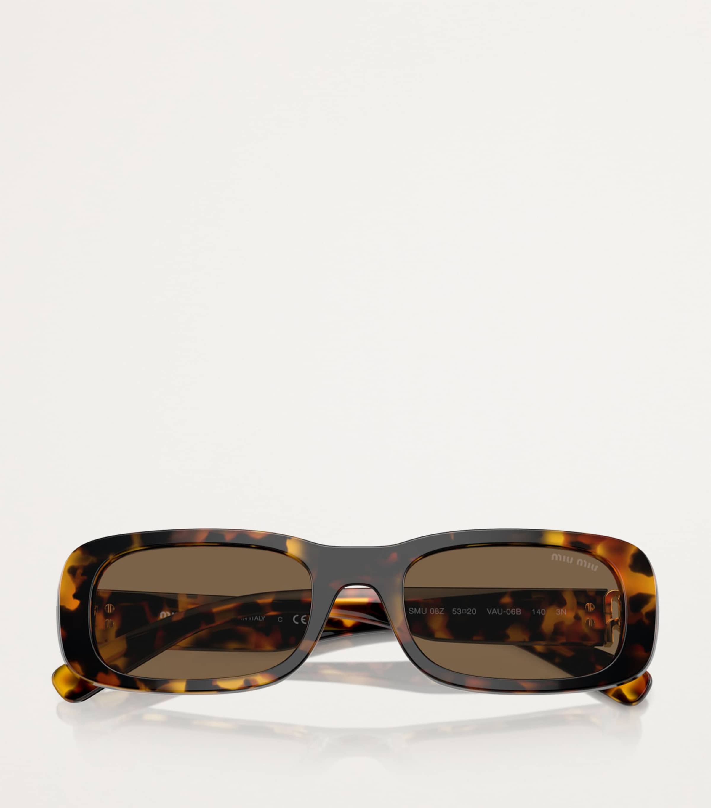 Acetate Rectangular Sunglasses VAU06B Image 5