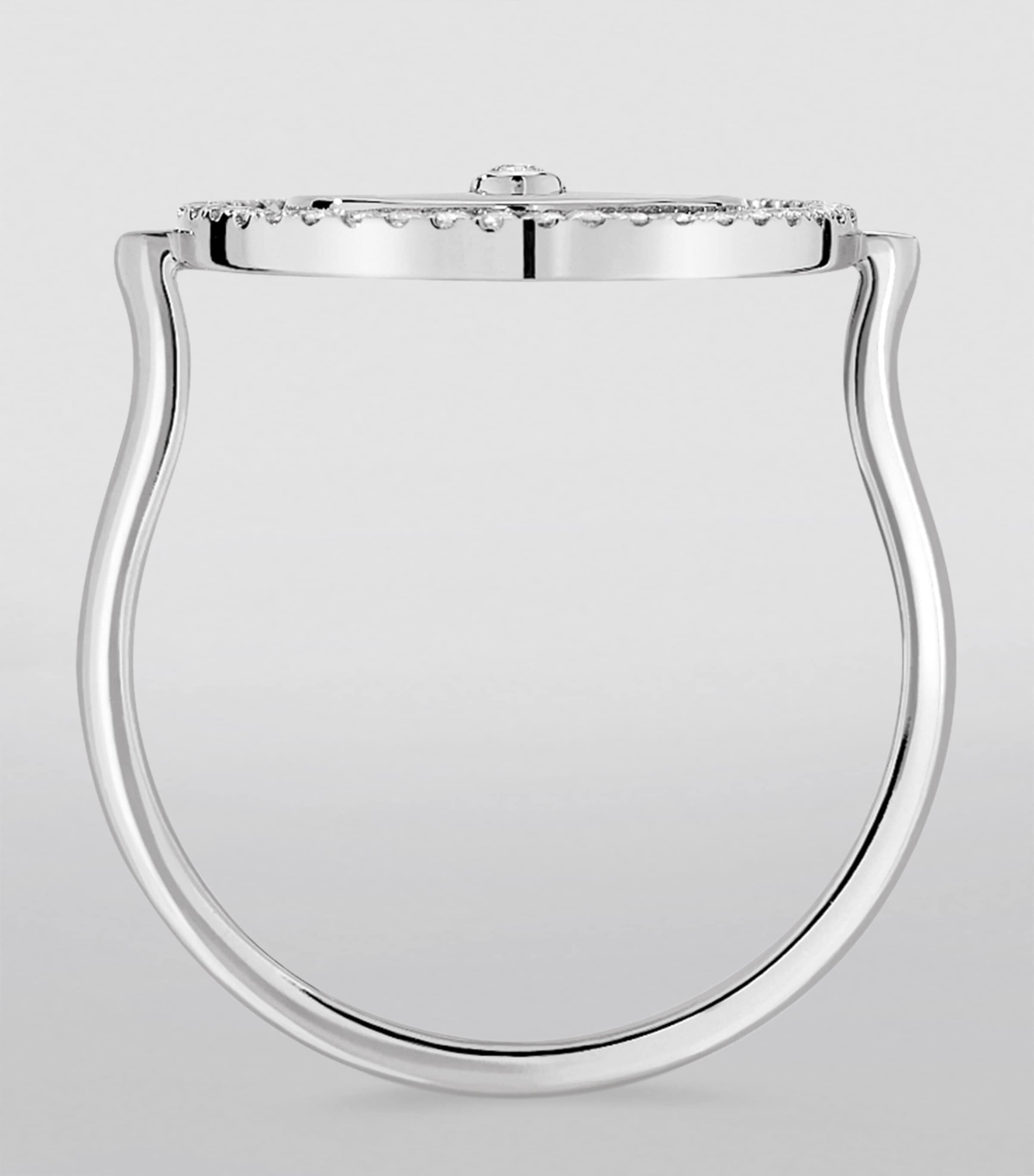 White Gold and Diamond Lucky Move Ring WHITE GOLD Image 2