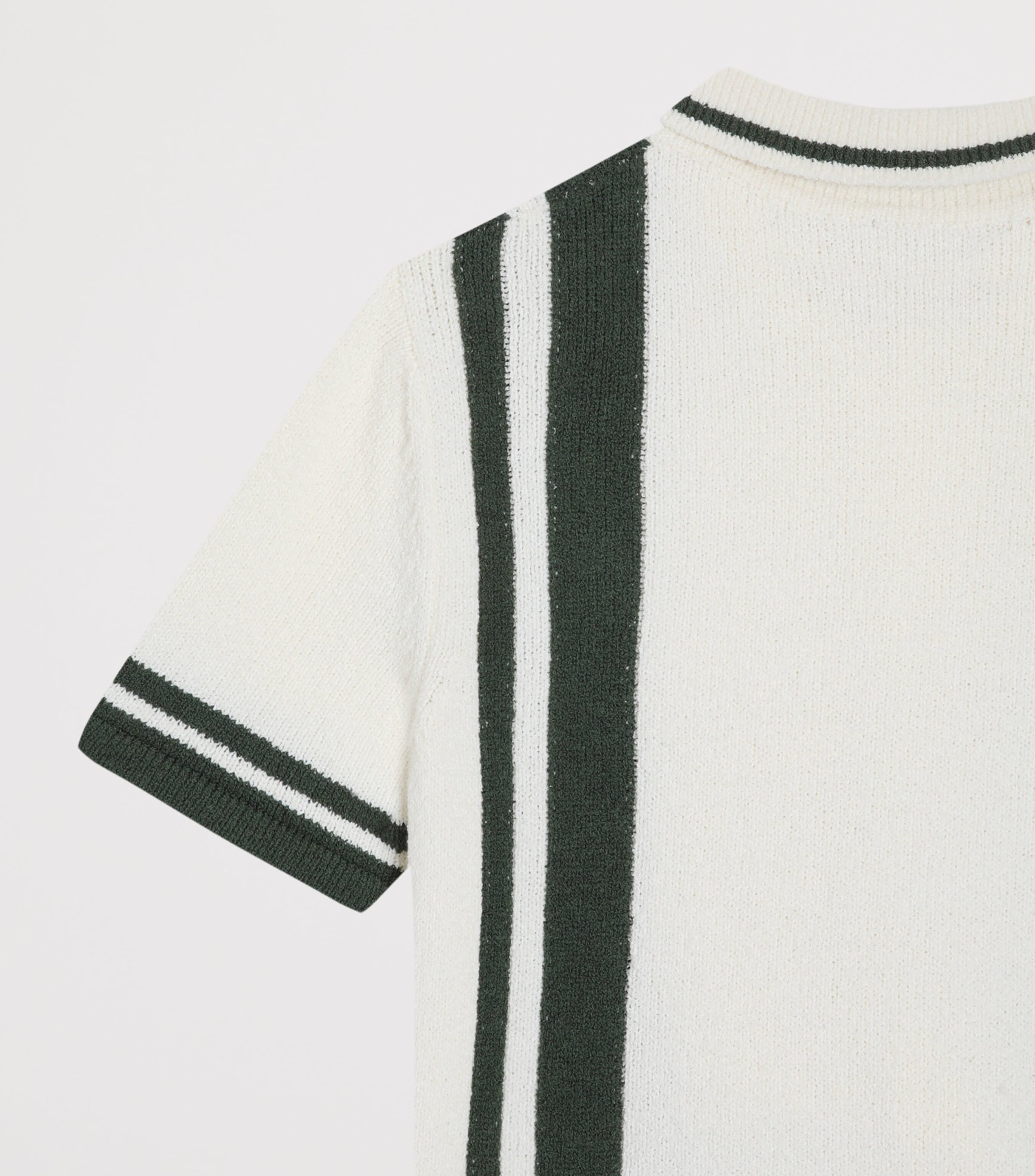 Dolce&Gabbana Kids Knitted Stripe Shirt (8-12+ Years) Panna/verdone Image 4