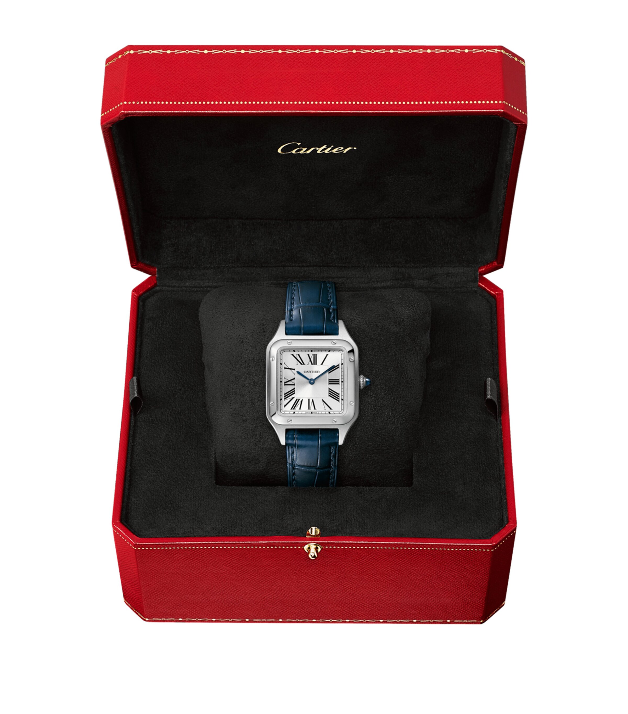 Cartier Steel Santos-Dumont Watch 27.5mm Grey Image 5