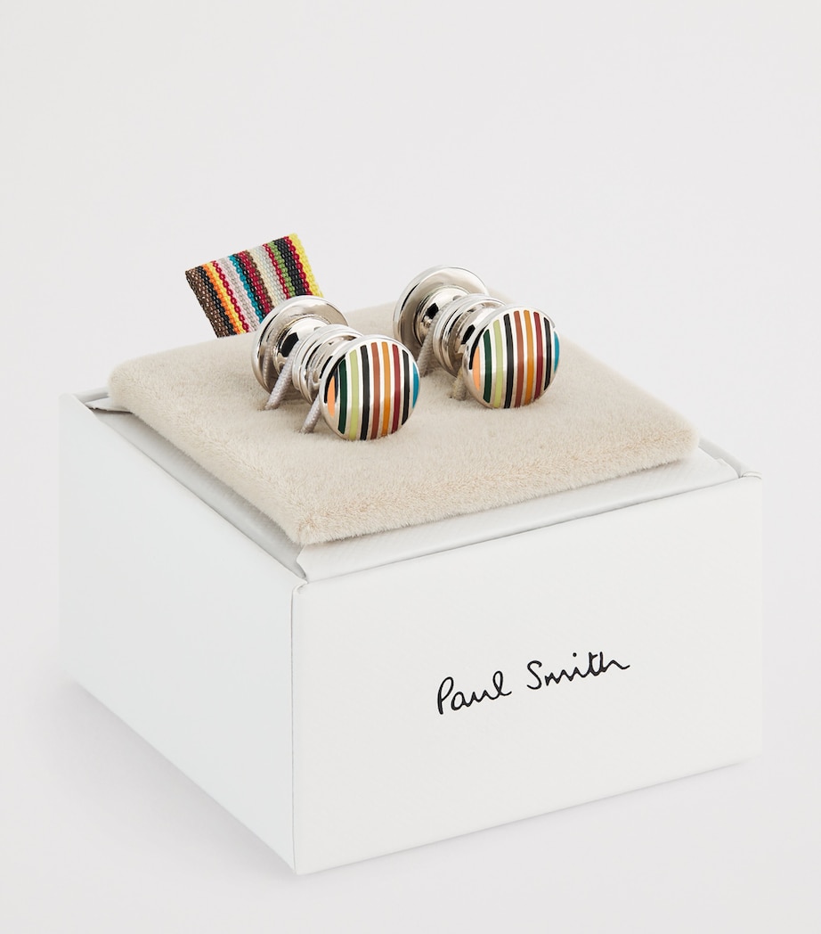Signature Stripe Cufflinks 92_MULTI COLOURED Image 3
