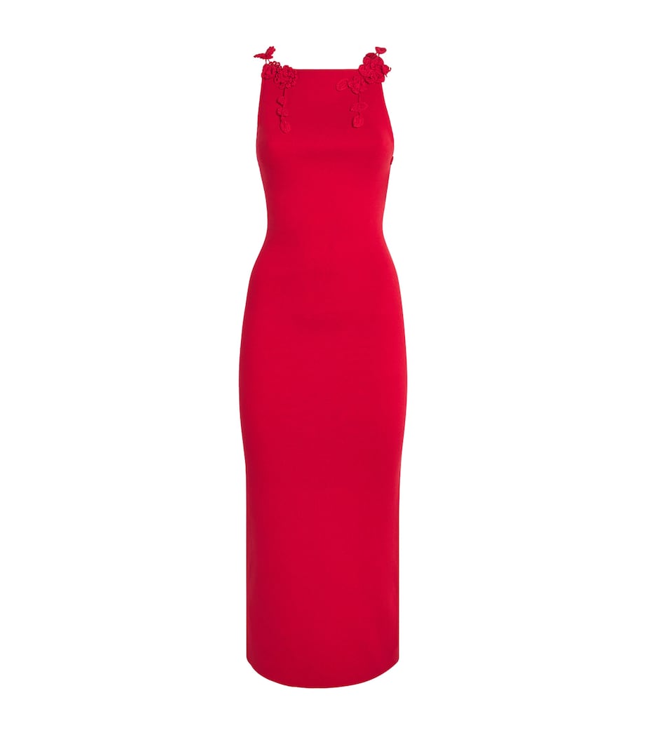 Cult Gaia Womens Knitted Giuliana Midi Dress Vermilion Image 1
