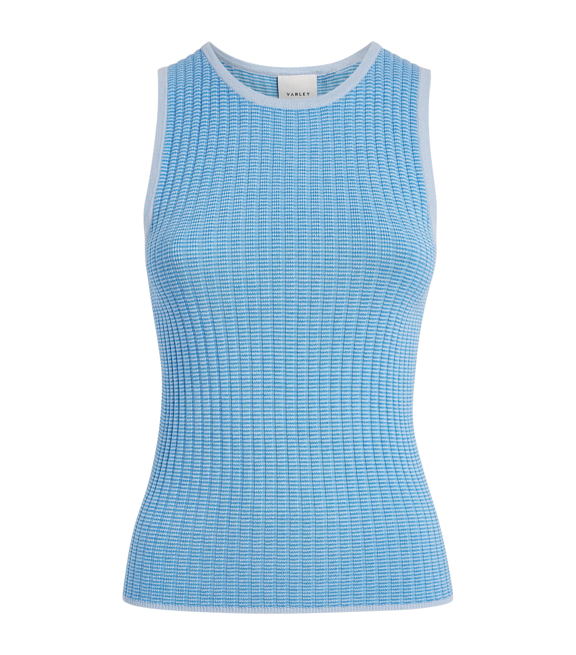 Varley Womens Rib-Knit Hanson Tank Top Mist Blue Image 1