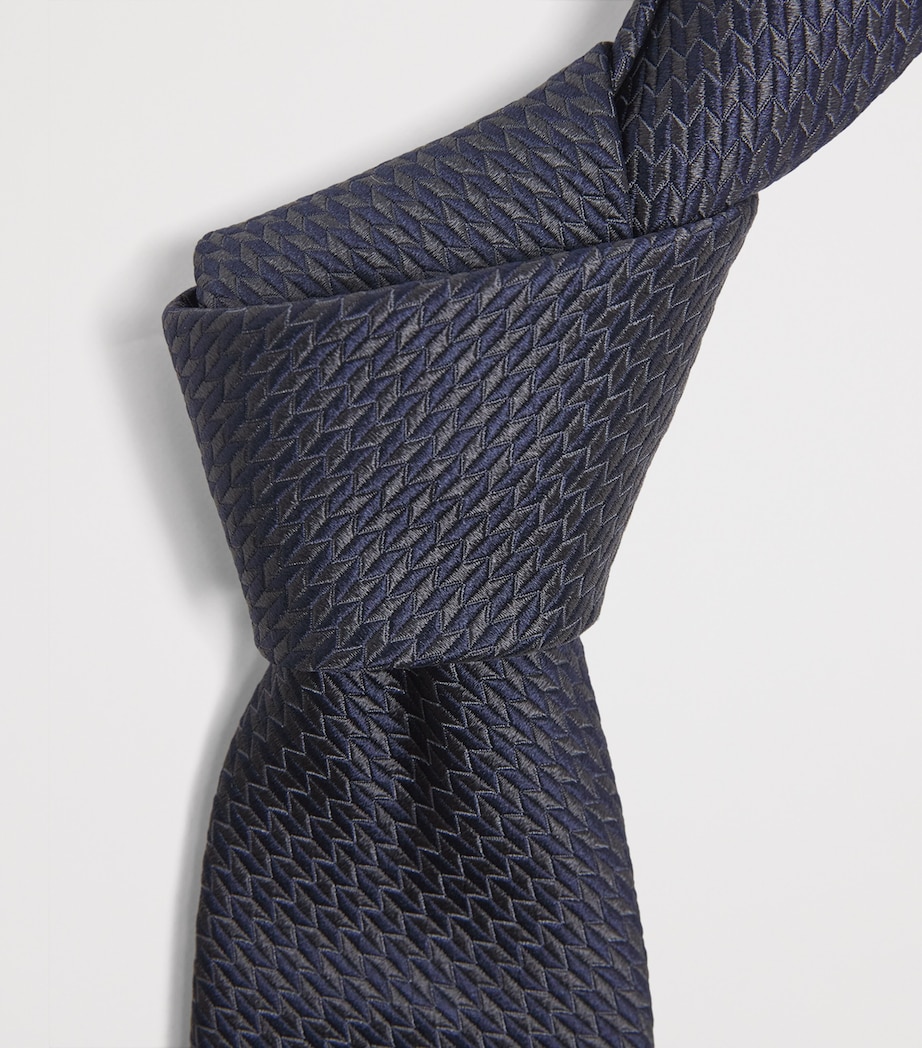 Silk Geometric Jacquard Tie F6016 Image 3