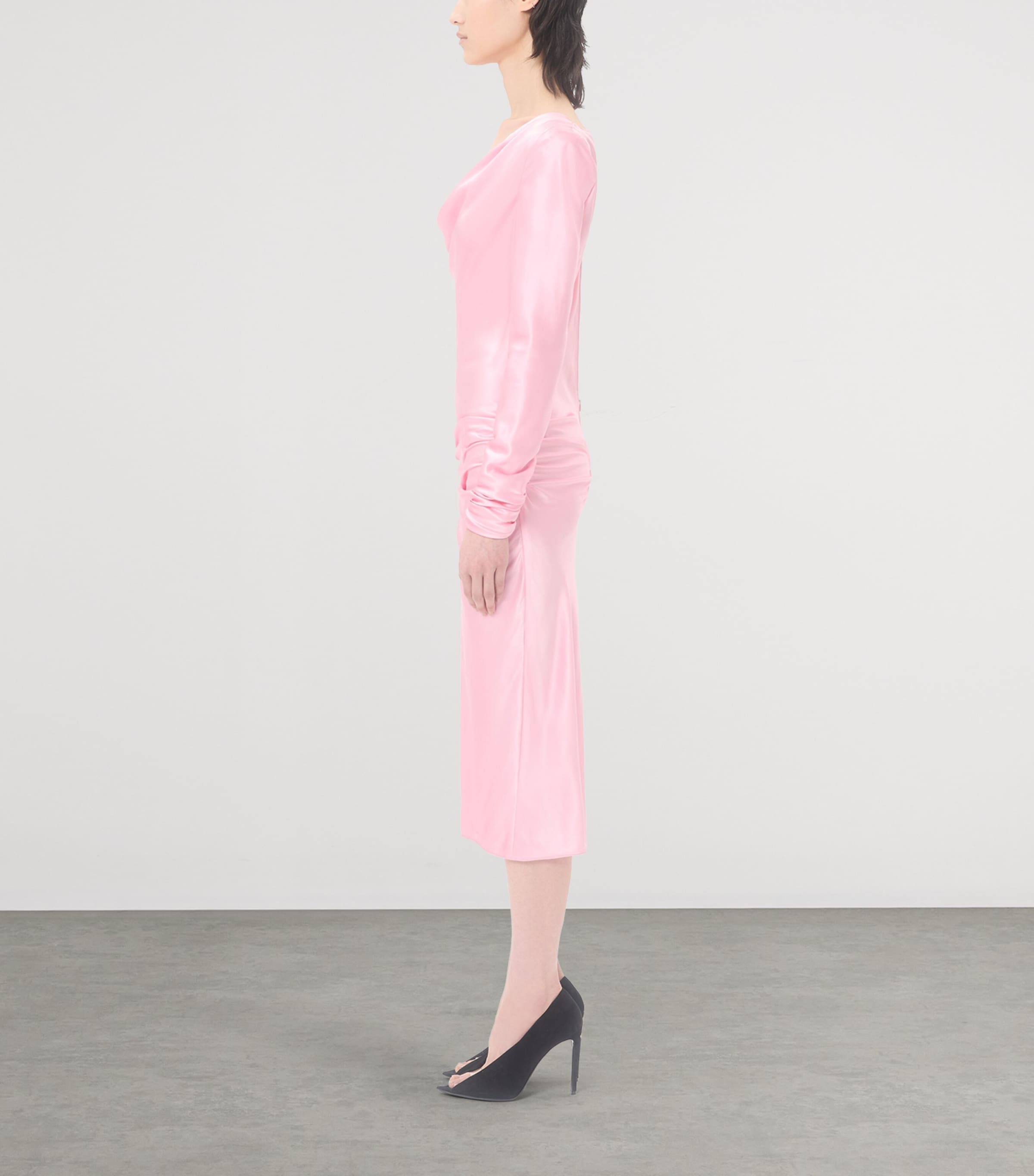 Valentino Womens Silk Draped Midi Dress Image 3