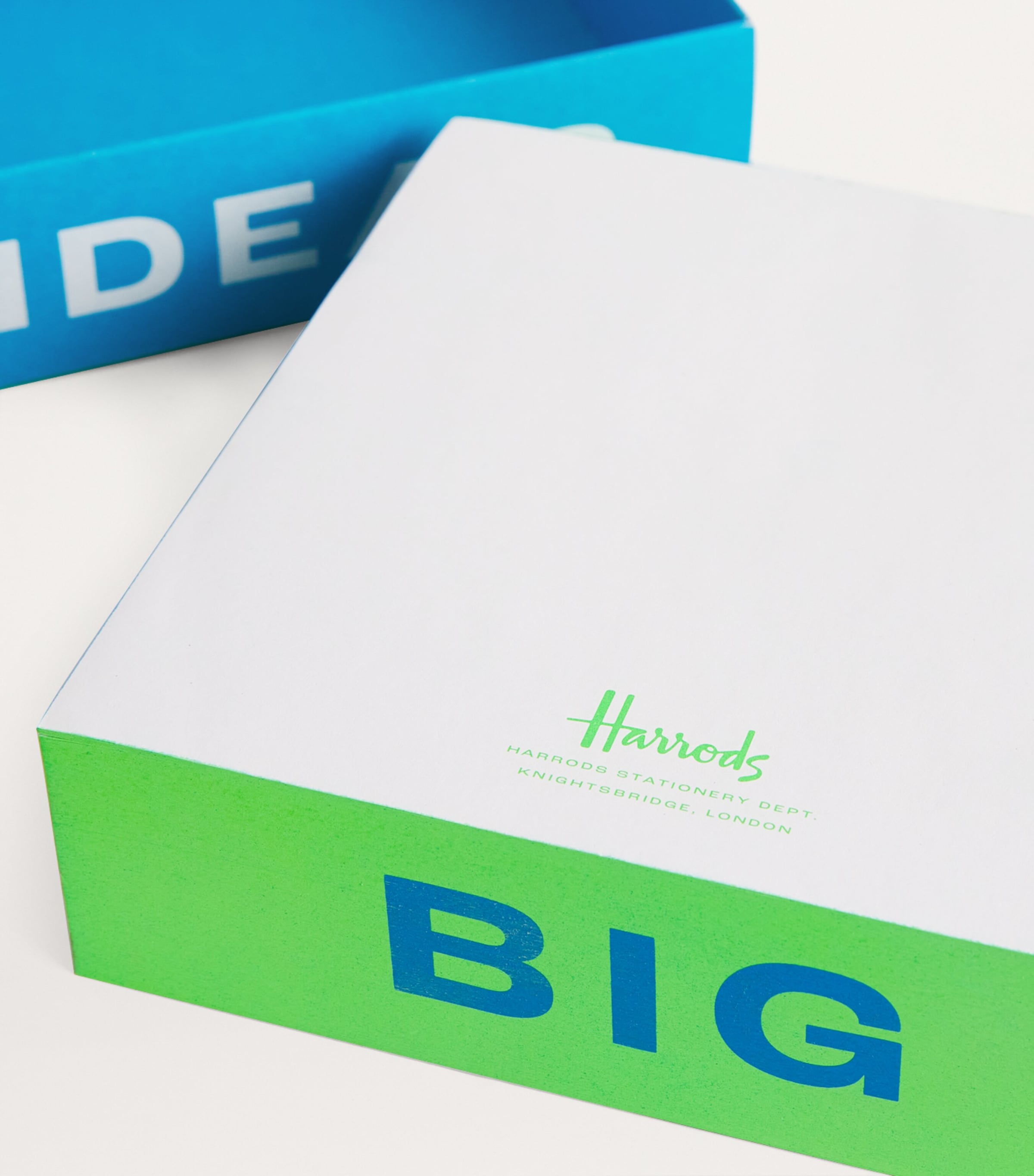 Harrods Logo Memo Block Blue Image 4