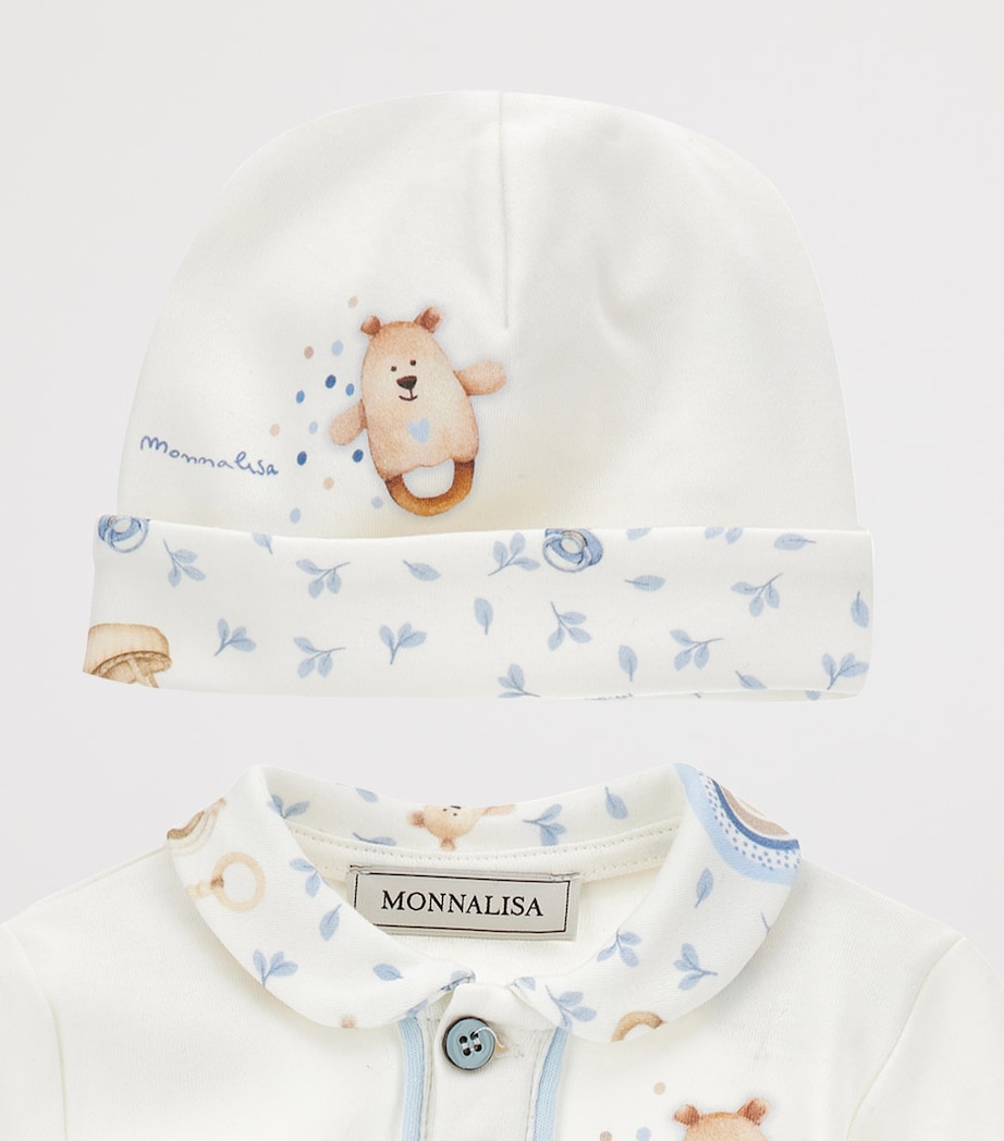 Rainbow Bear Top, Trousers and Hat Set (1-9 Months) PANNA+NUVOLA Image 3