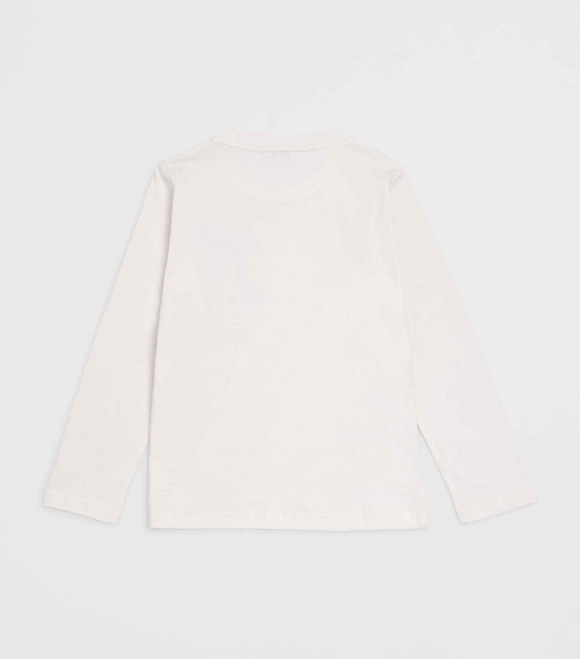 Long-Sleeve Ribbon T-Shirt (2-12 Years) 10LXMILK/LUREX Image 2