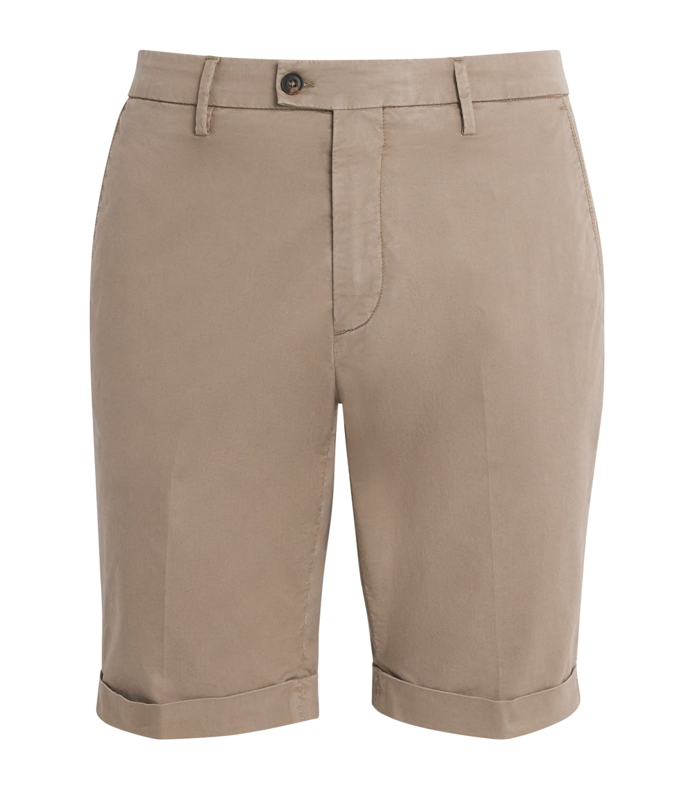 Corneliani Mens Bermuda Chino Shorts Natural / Beige Image 1